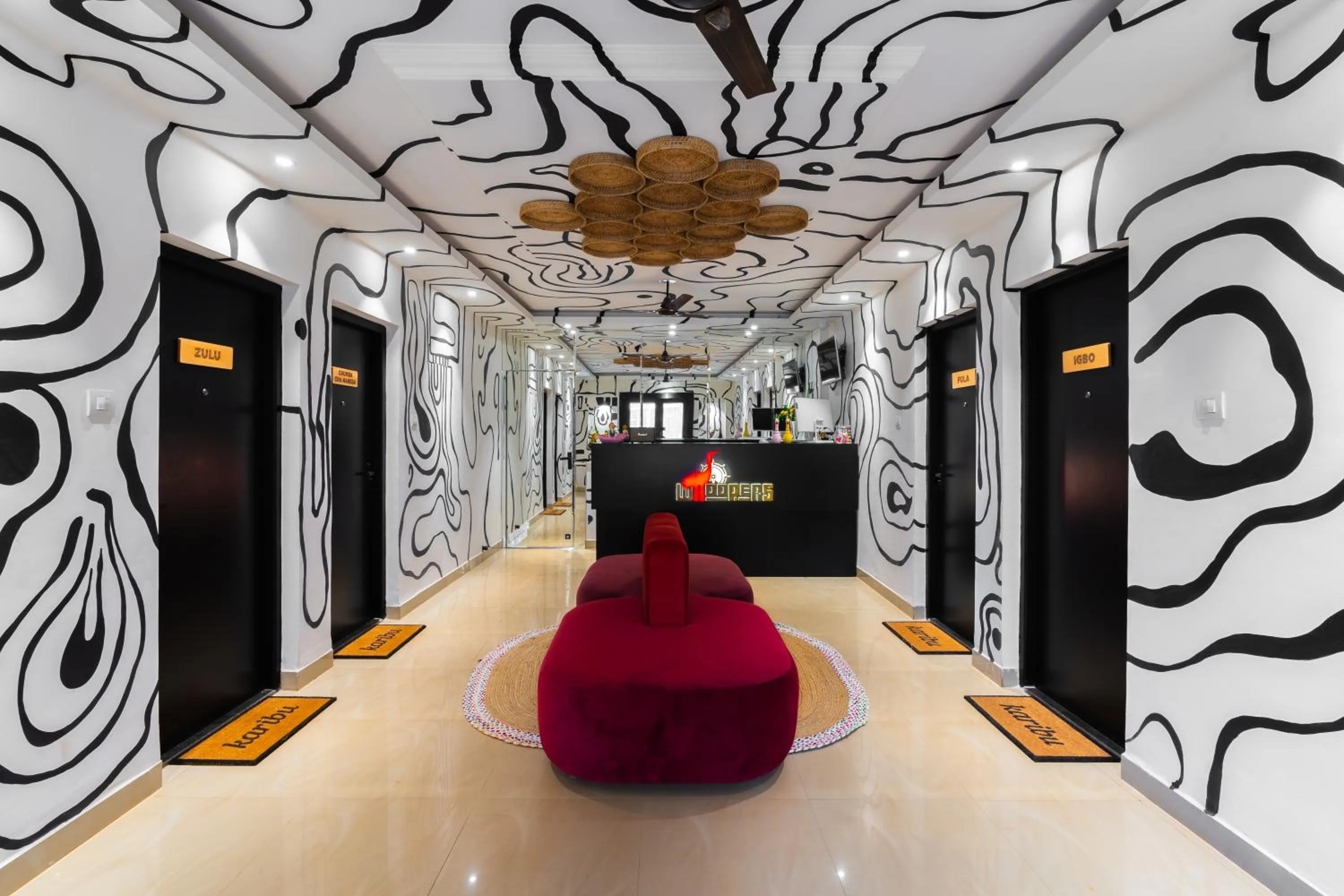 Seating area in Whoopers Boutique Hotel Morjim