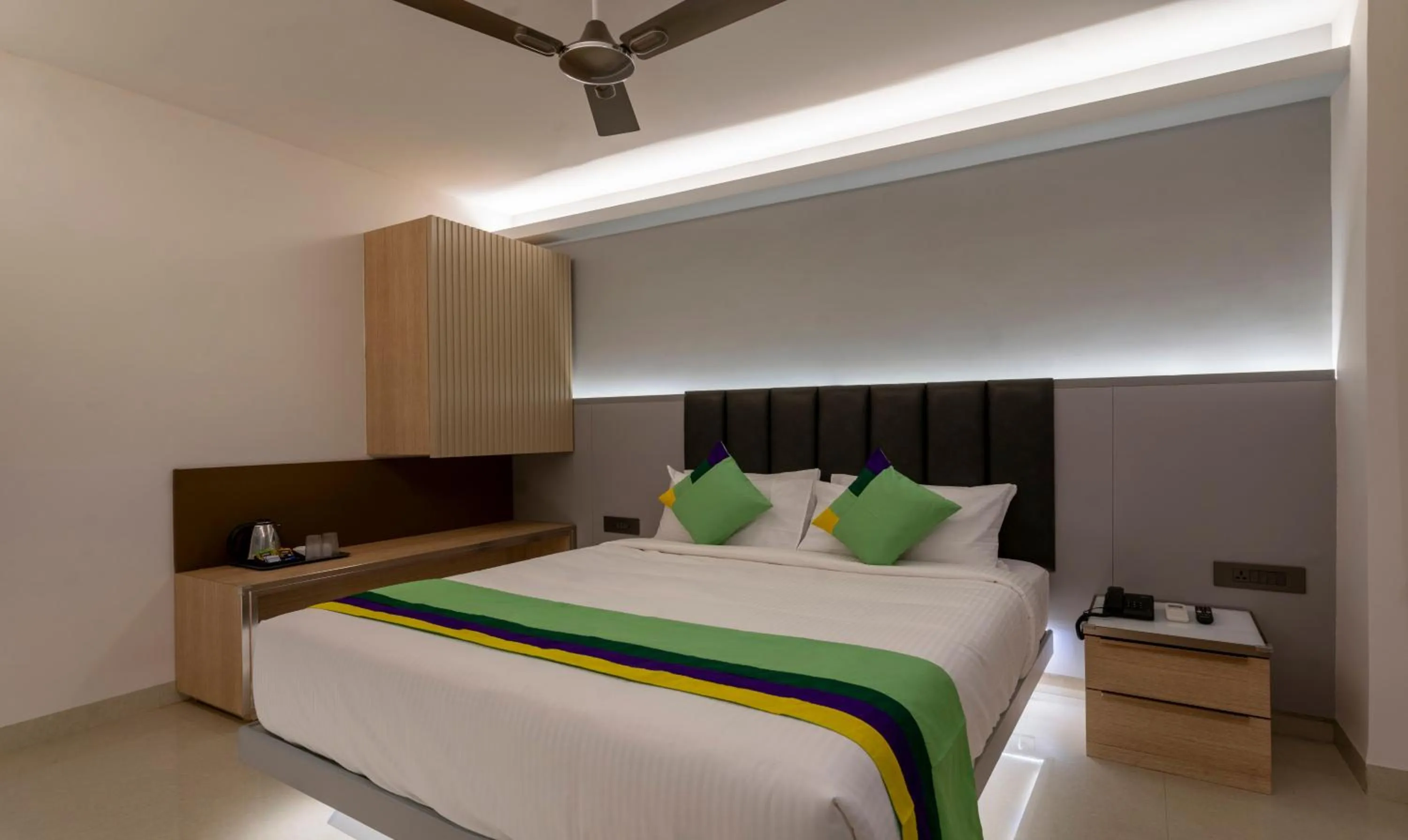 Bedroom, Bed in Treebo Premium D Consulate