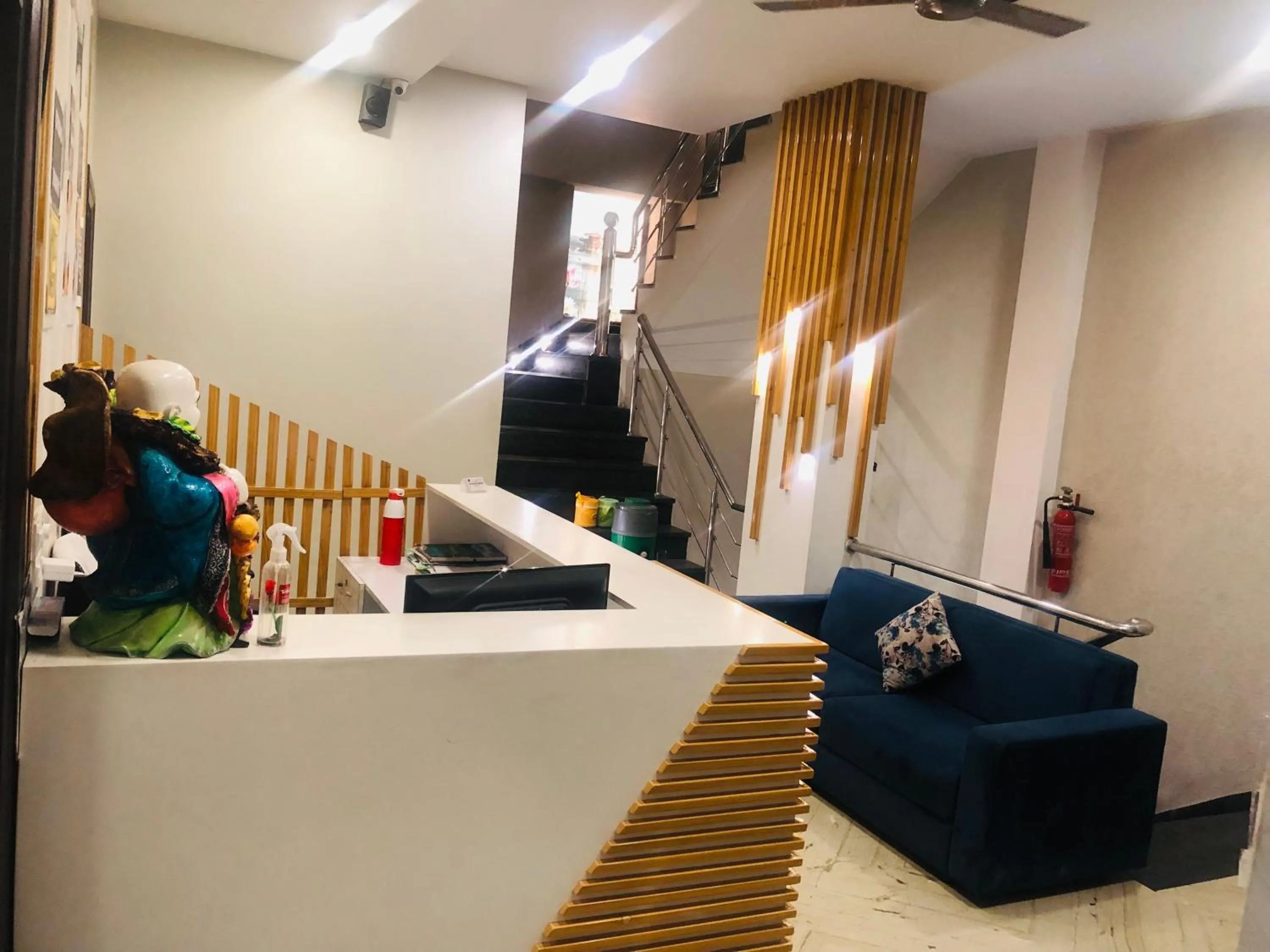 Lobby or reception in The highland hotel