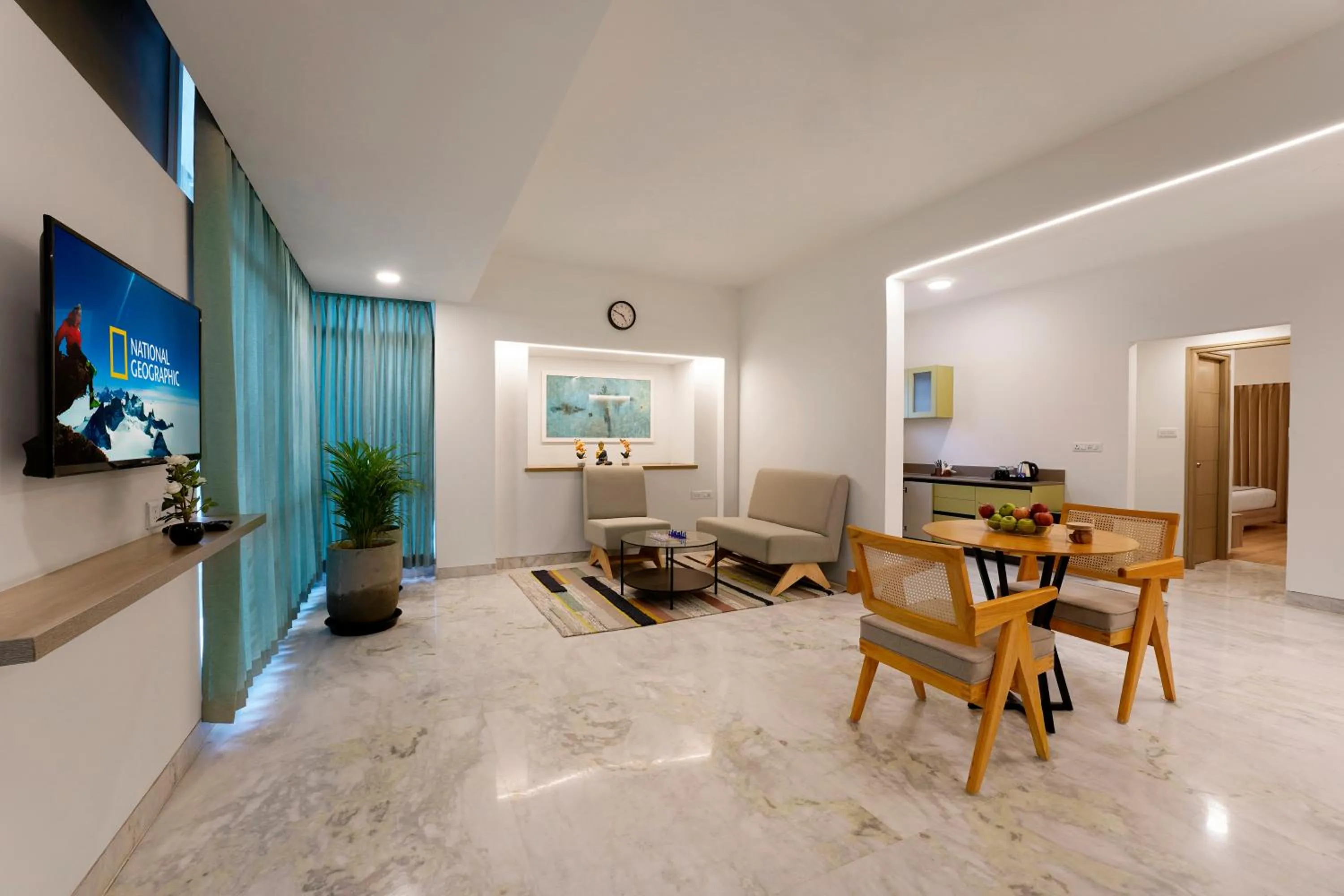 Living room in Nest By Rivido Apart Hotel, Bannerghatta road
