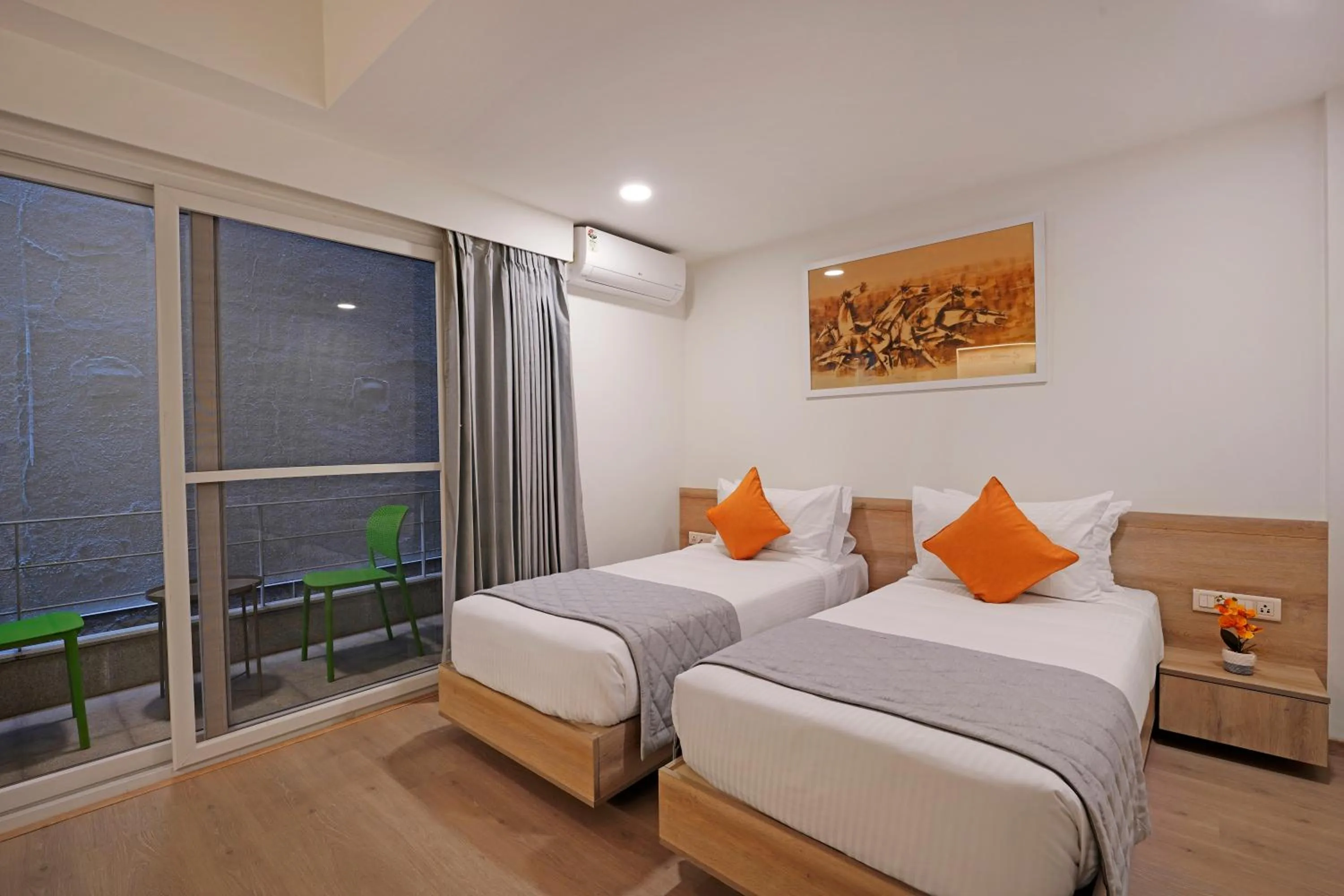 Bedroom, Bed in Nest By Rivido Apart Hotel, Bannerghatta road