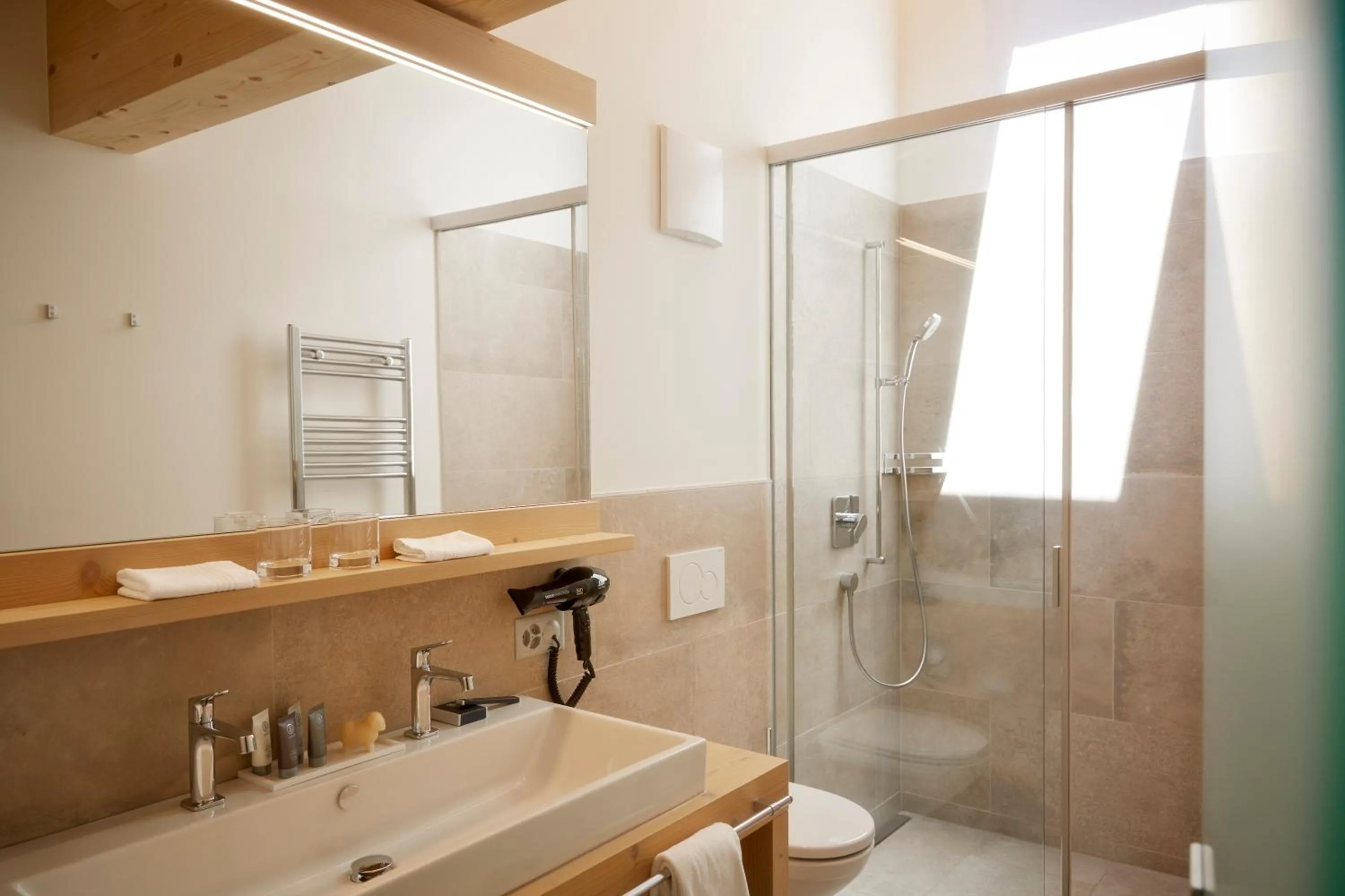 Shower in La Vue Luxury Living Apartments
