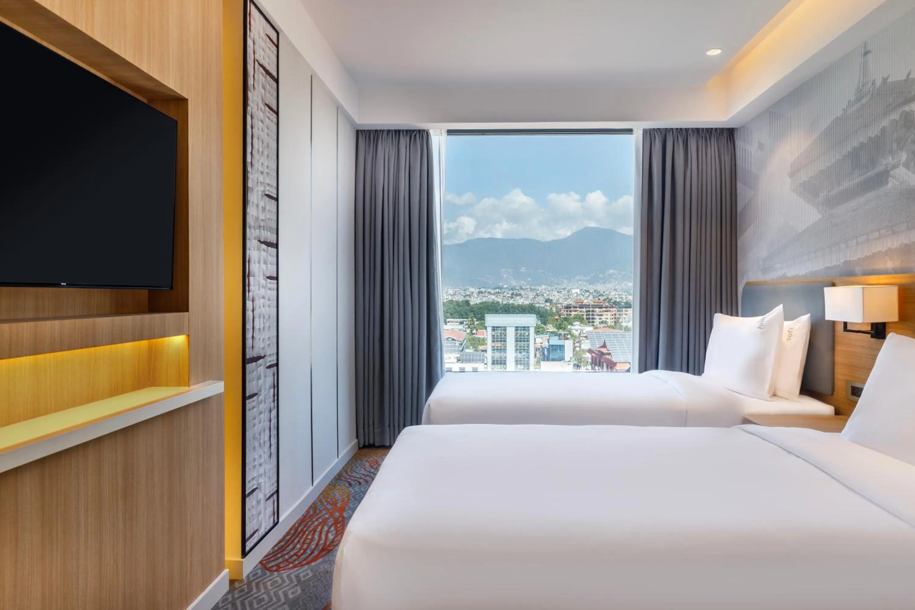 Mountain view, Bed in Holiday Inn Express Kathmandu Naxal by IHG