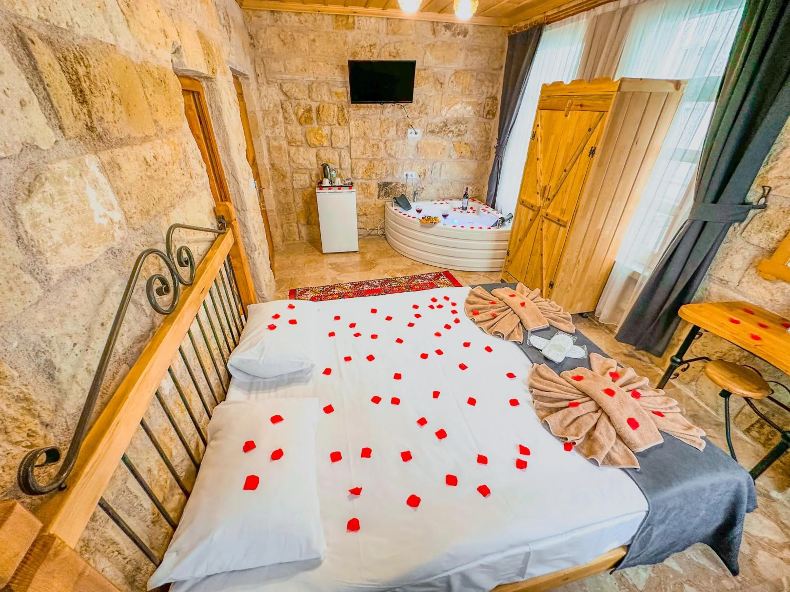 Bed in Tantan Cappadocia House