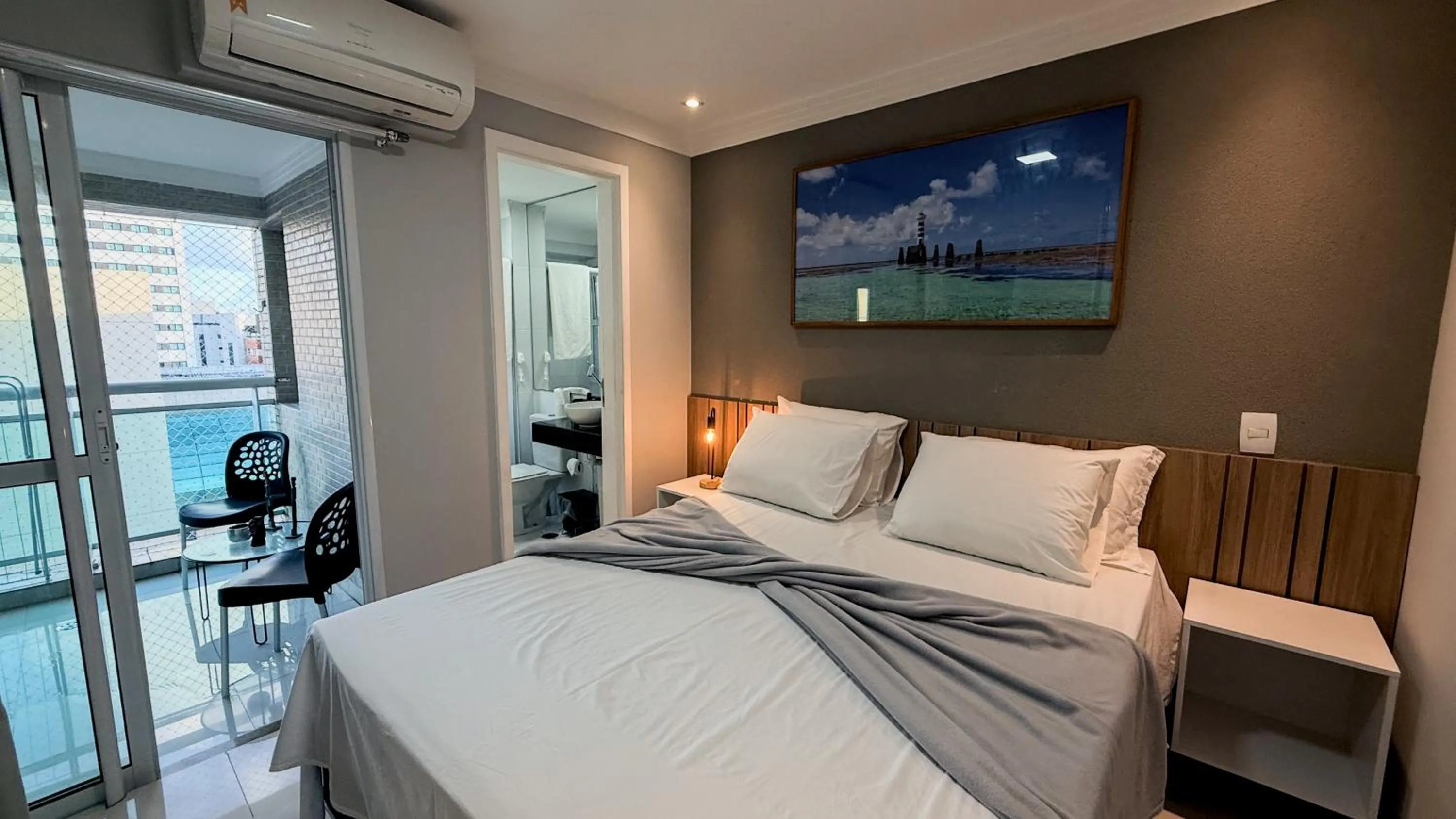 Bedroom in Condomínio de Luxo a Beira Mar!