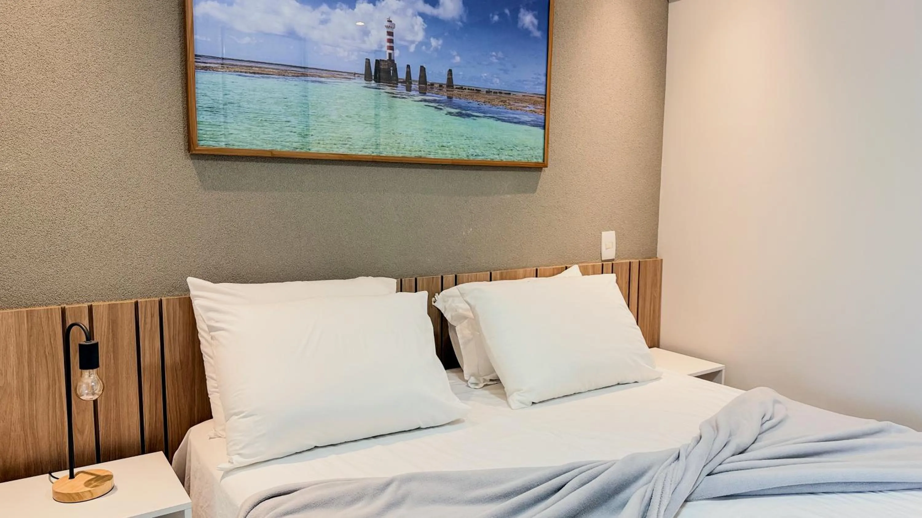 Bedroom in Condomínio de Luxo a Beira Mar!