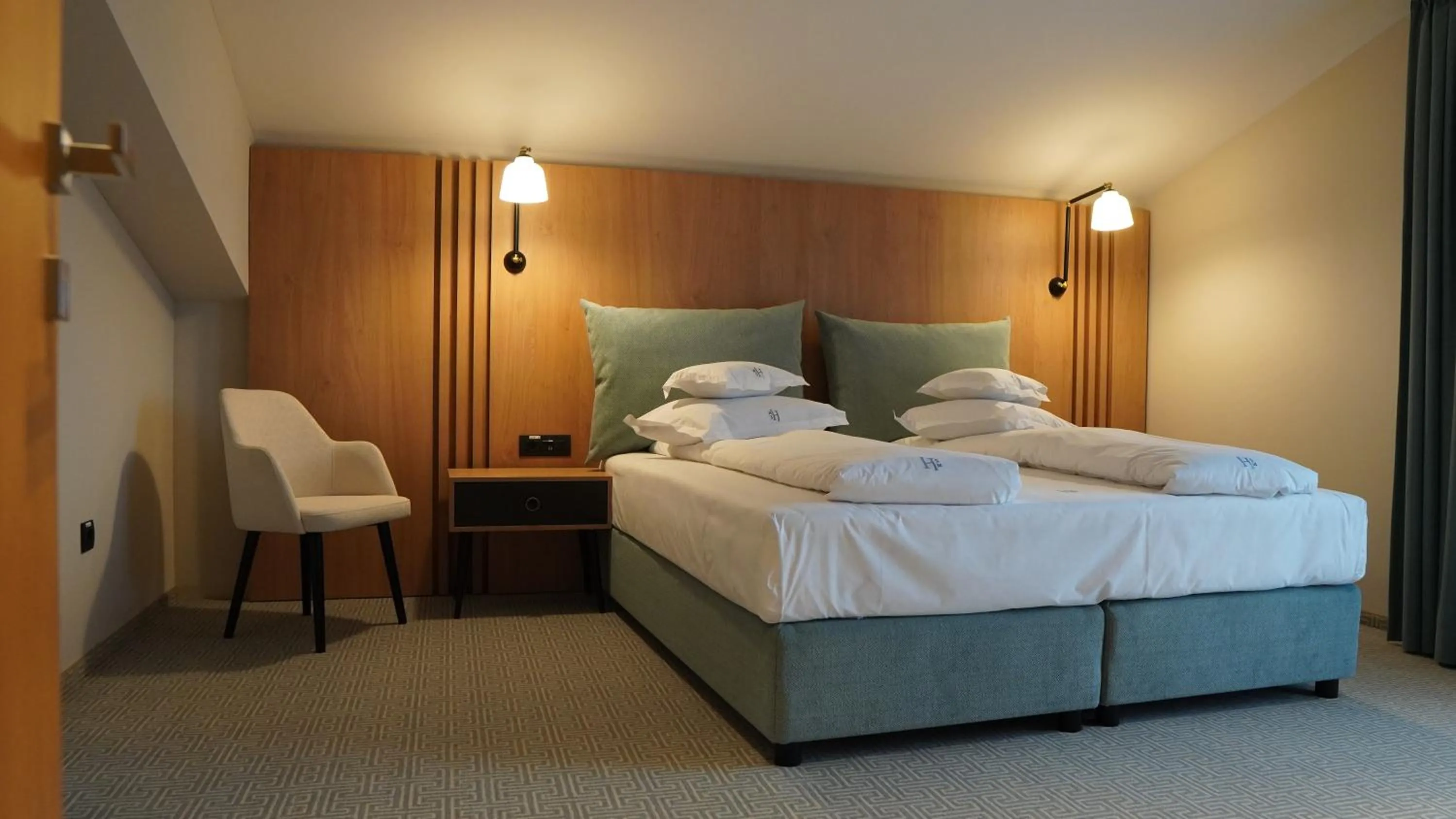 Bed in Hotel Sorin MIHAI