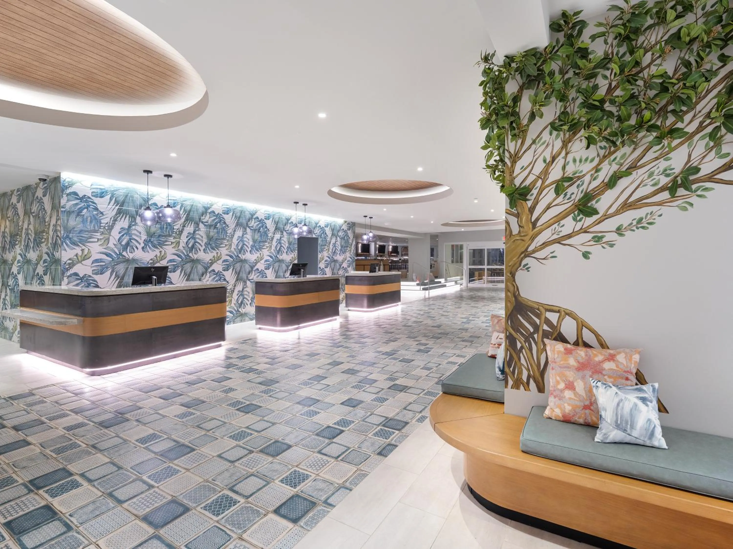 Lobby or reception in Hilton Garden Inn San Juan Condado