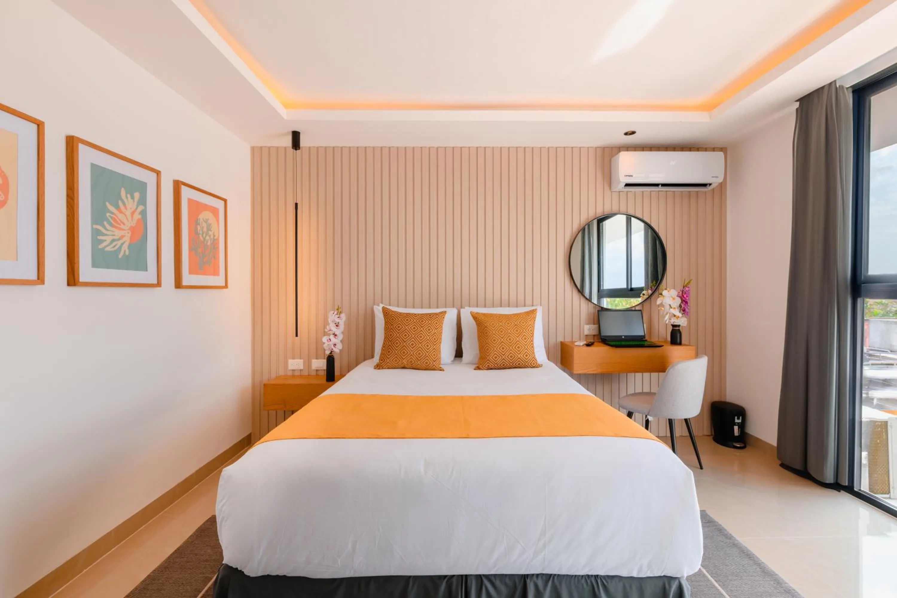 Bed in Coralia Boutique Hotel Cozumel