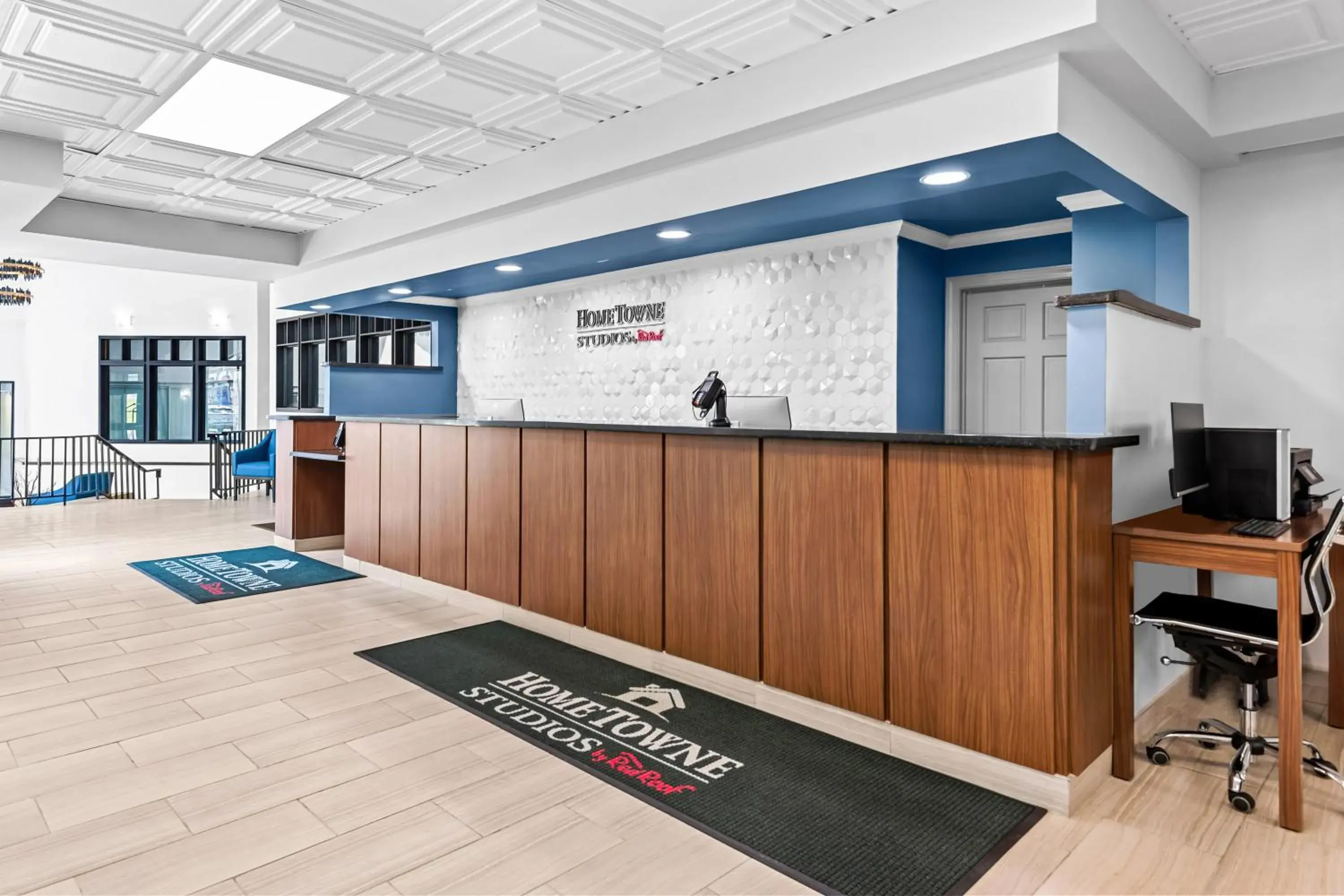 Lobby or reception in HomeTowne Studios by Red Roof & Conference Center Cortland Lobby or reception in HomeTowne Studios by Red Roof & Conference Center Cortland