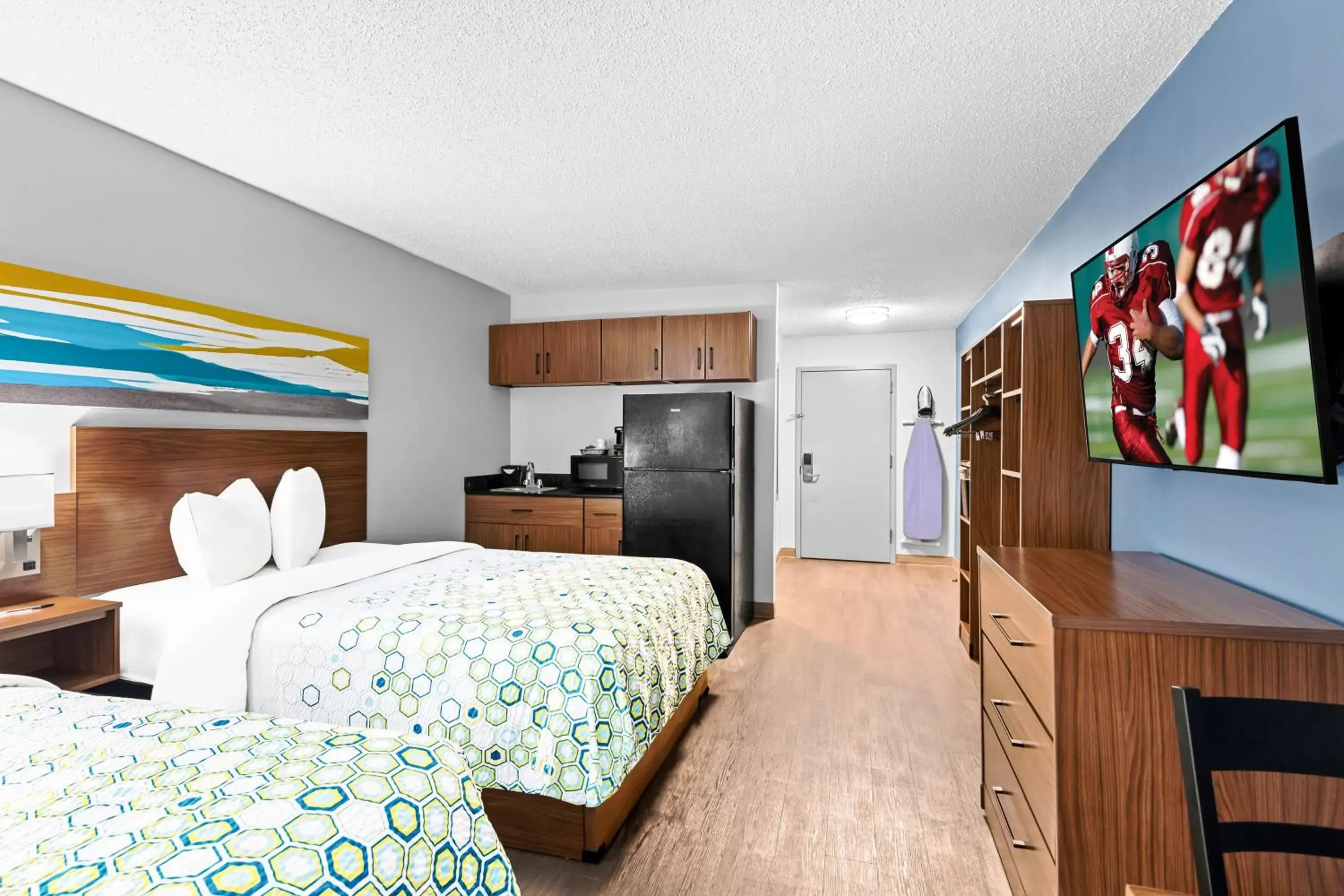 Photo of the whole room, Bed in HomeTowne Studios by Red Roof & Conference Center Cortland Photo of the whole room, Bed in HomeTowne Studios by Red Roof & Conference Center Cortland