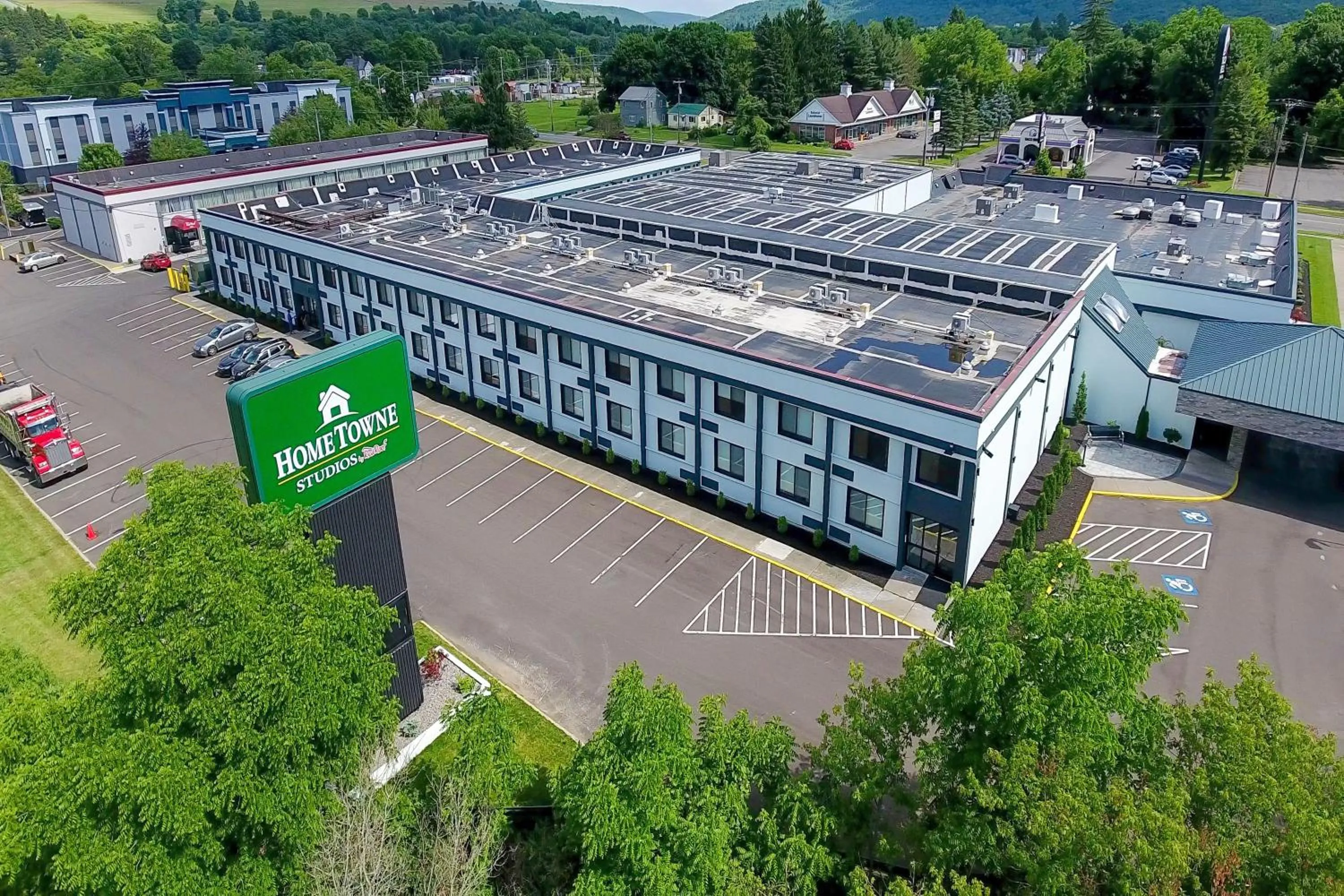 Bird's eye view in HomeTowne Studios by Red Roof & Conference Center Cortland