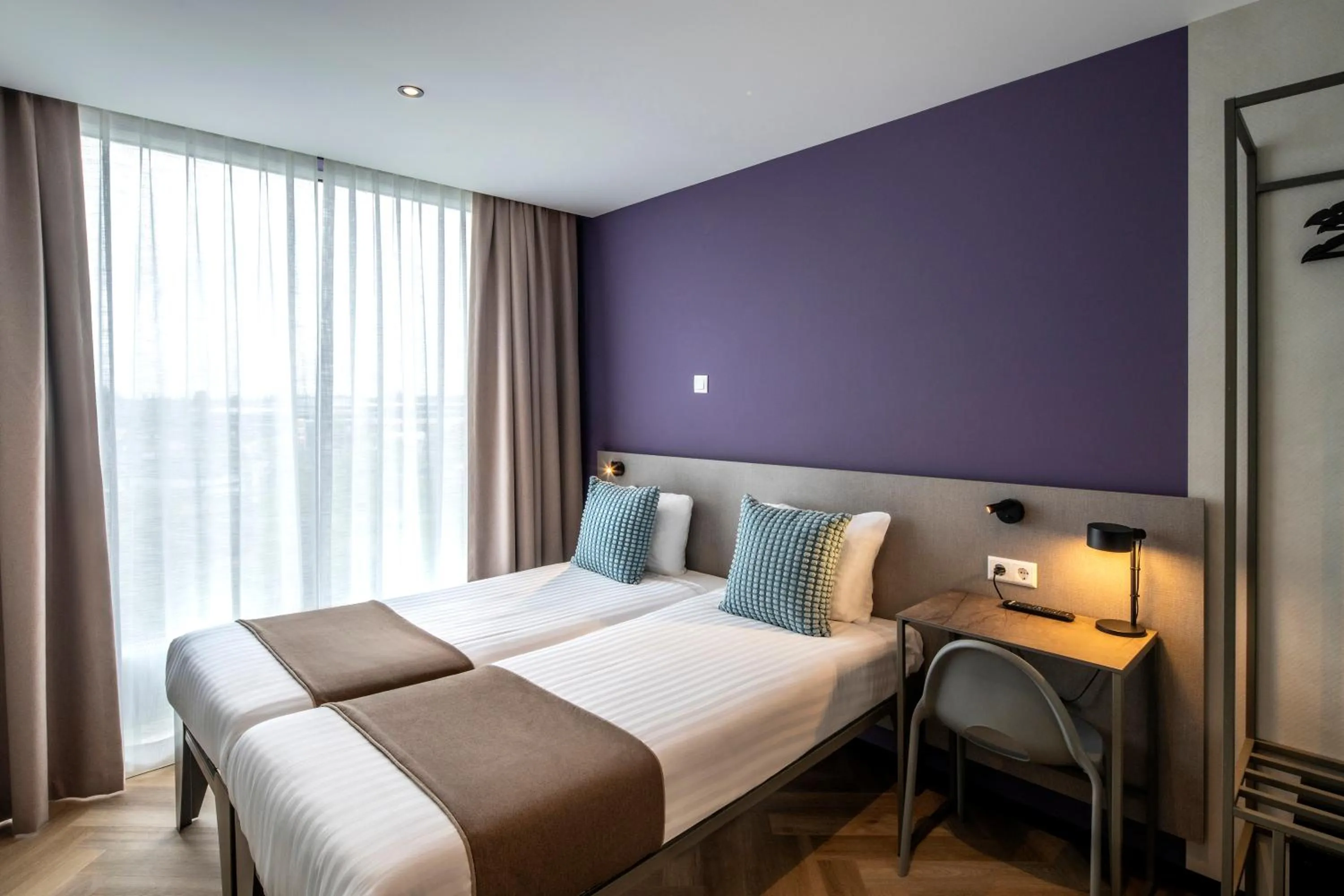 Bed in Hotel Fogo Amsterdam