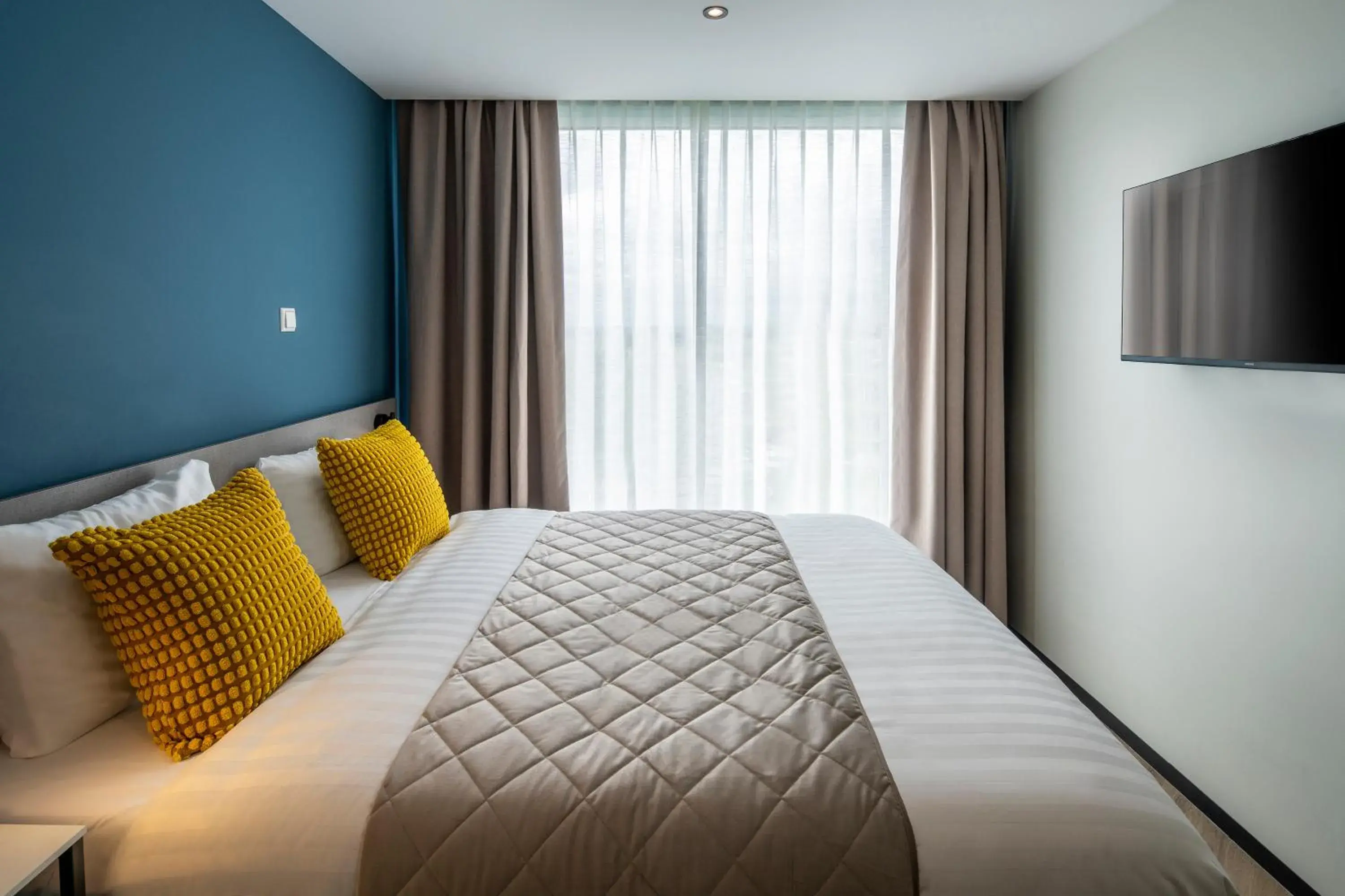 Bed in Hotel Fogo Amsterdam Bed in Hotel Fogo Amsterdam