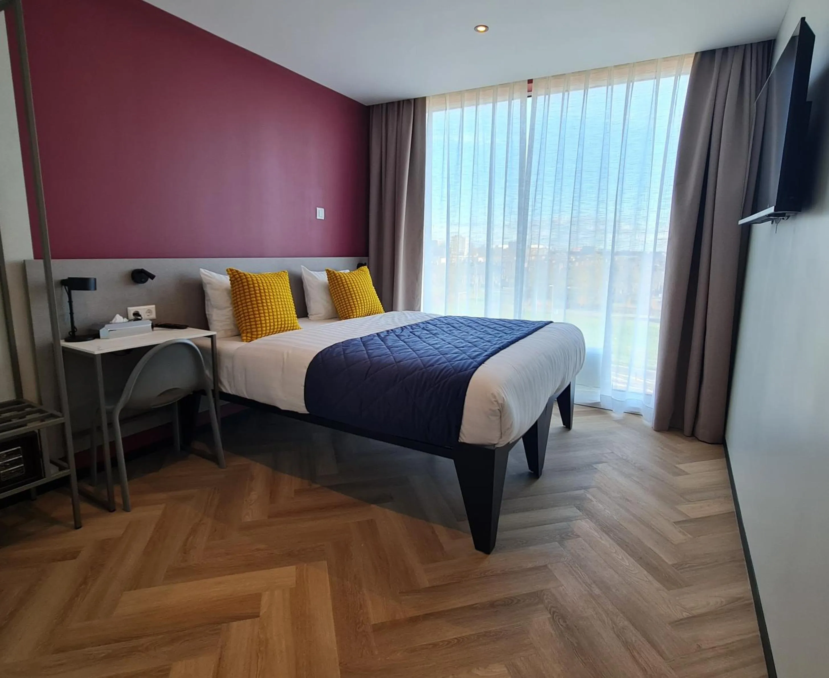 Bed in Hotel Fogo Amsterdam