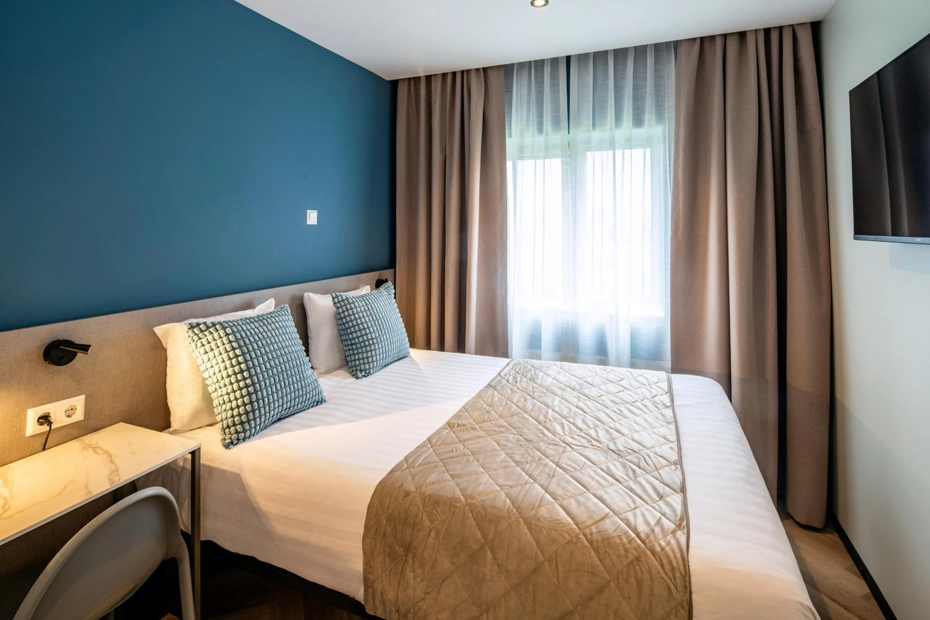 Bed in Hotel Fogo Amsterdam