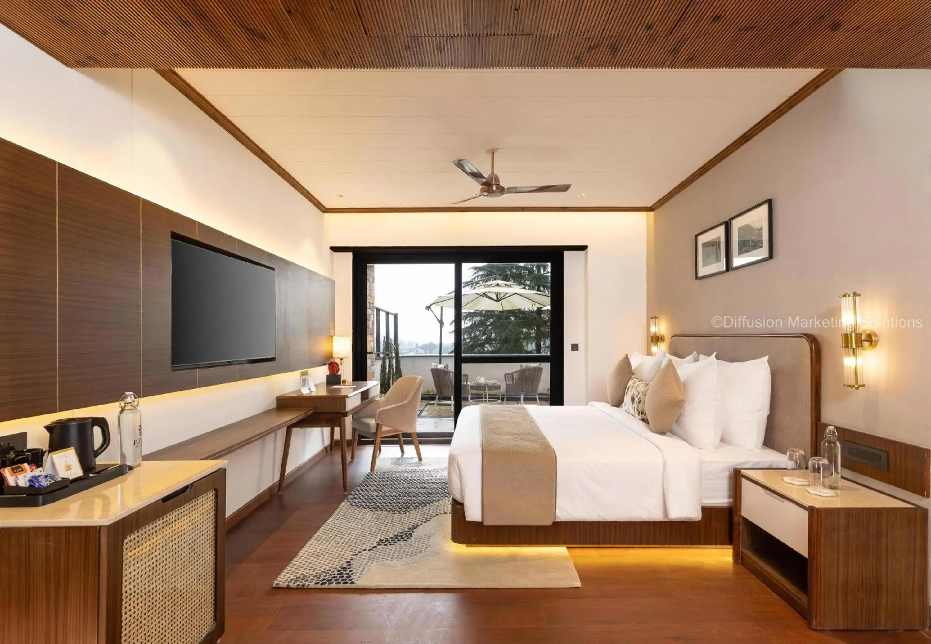 Bed in juSTa Hollow Oak, Mussoorie Bed in juSTa Hollow Oak, Mussoorie