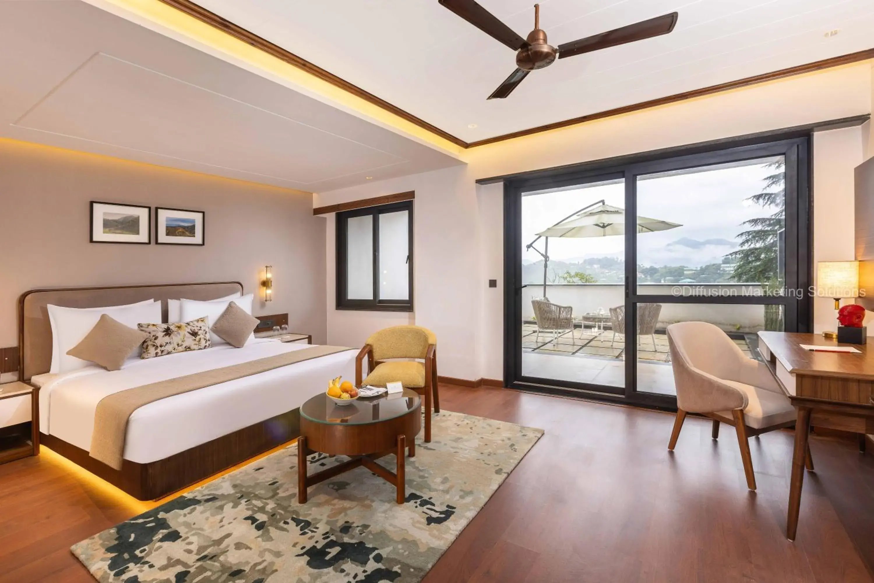 Bed in juSTa Hollow Oak, Mussoorie Bed in juSTa Hollow Oak, Mussoorie