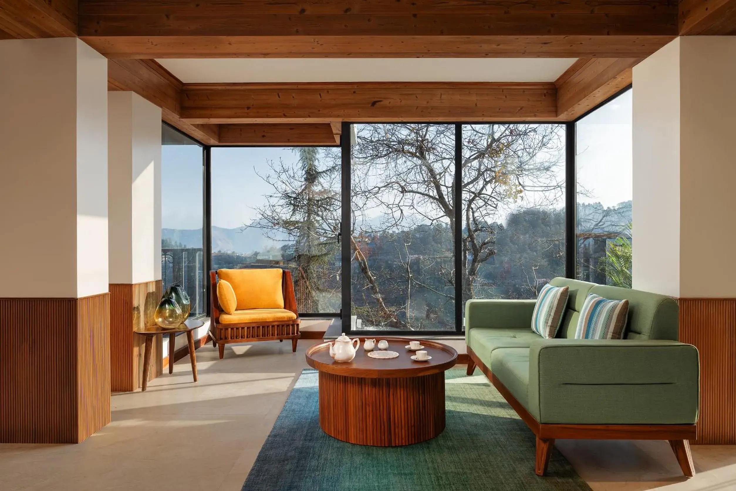 Lobby or reception in juSTa Hollow Oak, Mussoorie Lobby or reception in juSTa Hollow Oak, Mussoorie