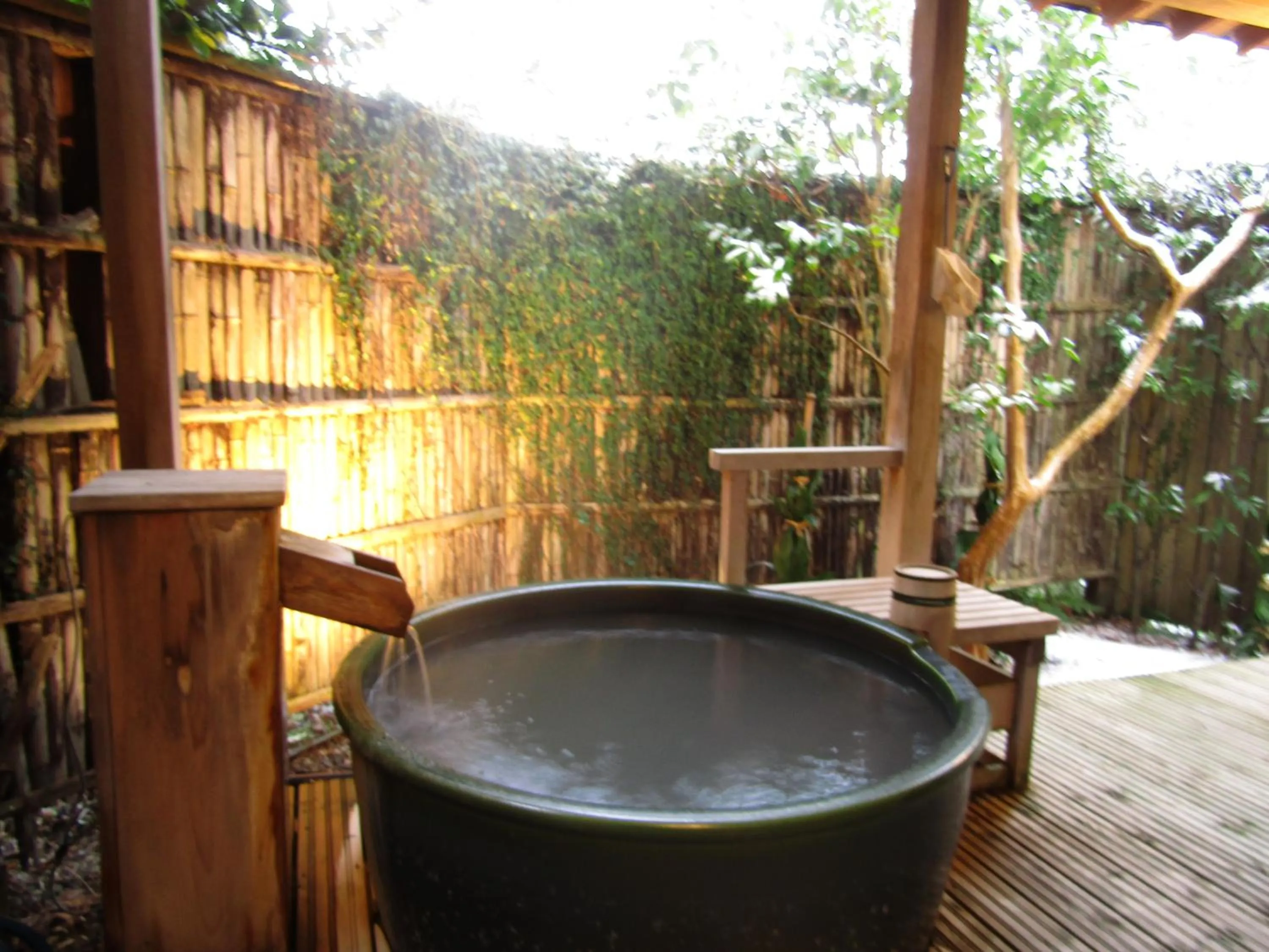 Open Air Bath in Koshi no yado Takashimaya