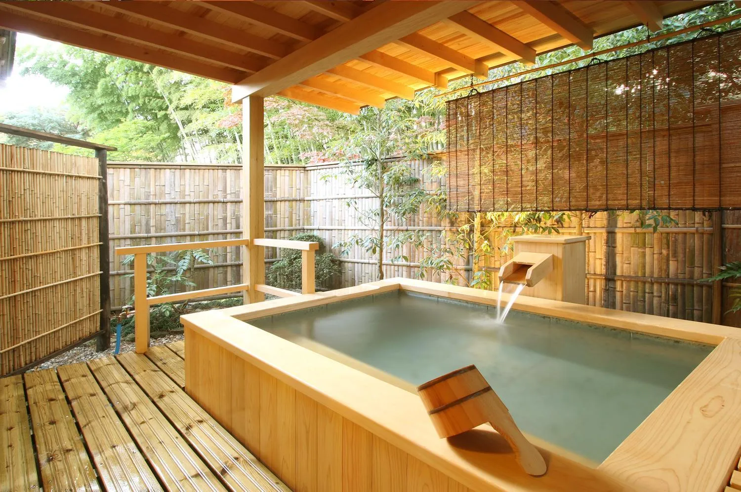 Open Air Bath in Koshi no yado Takashimaya