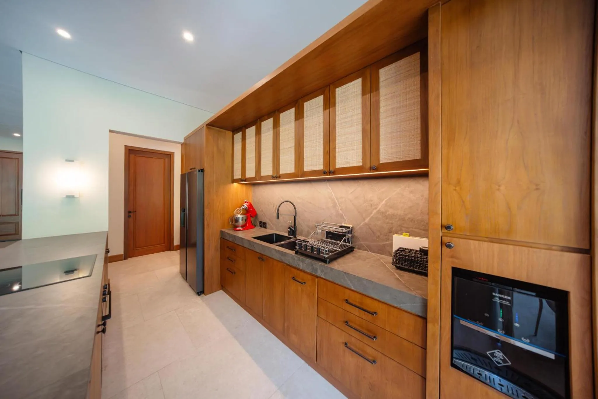 Kitchen or kitchenette in Kolila Villa Seminyak by Ini Vie Hospitality