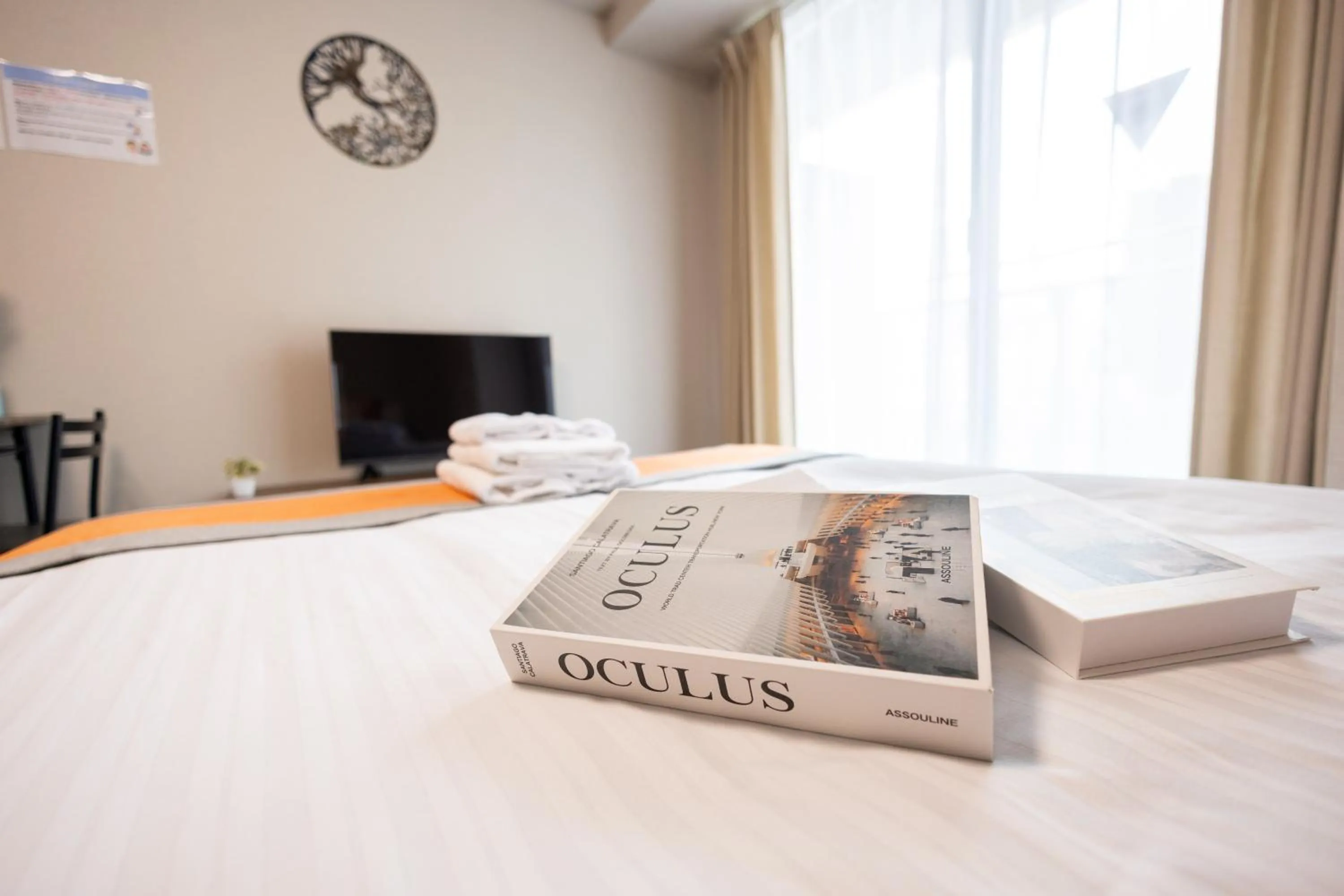 Bed in nestay apartment osaka ebisu