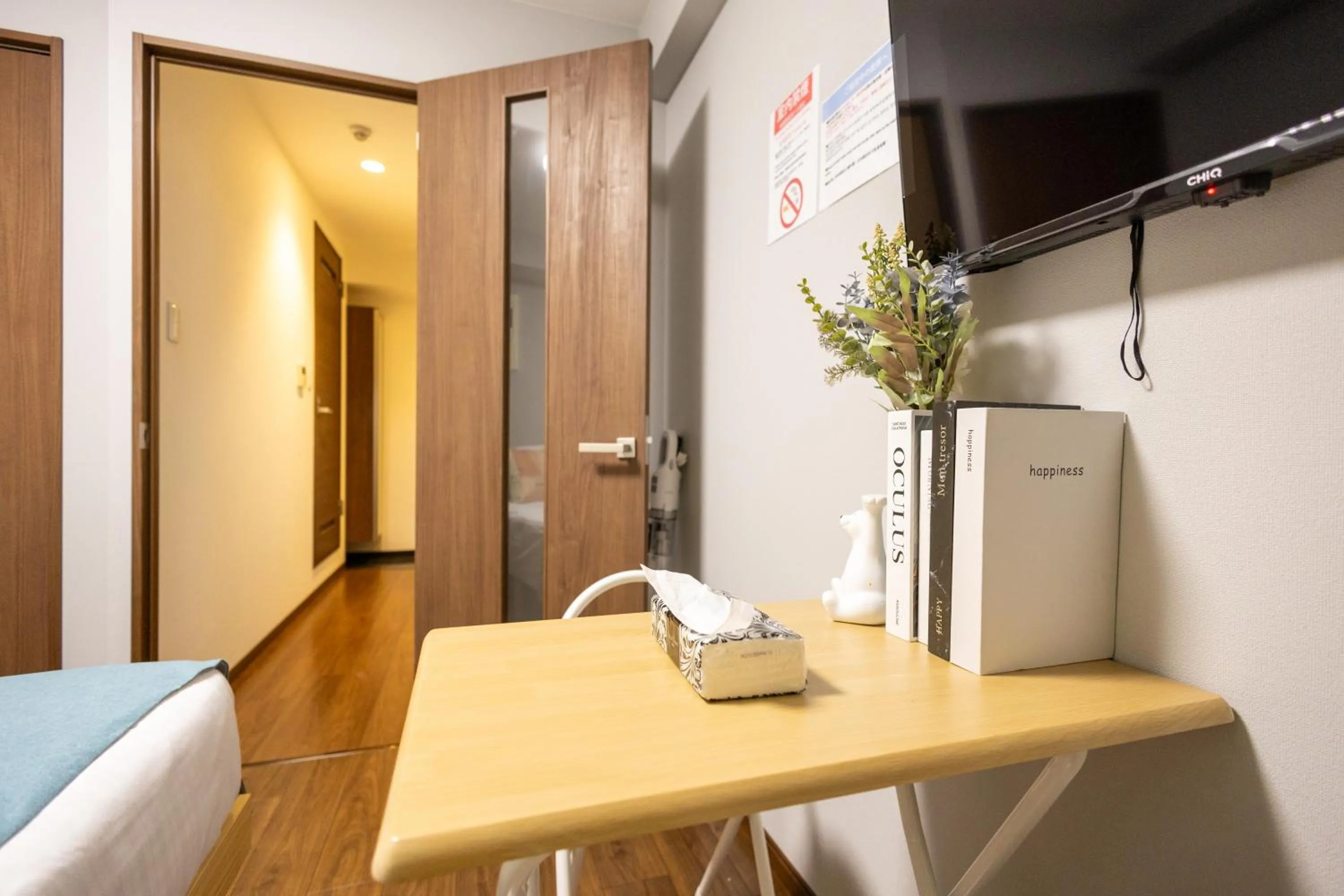 Bed in nestay apartment osaka ebisu