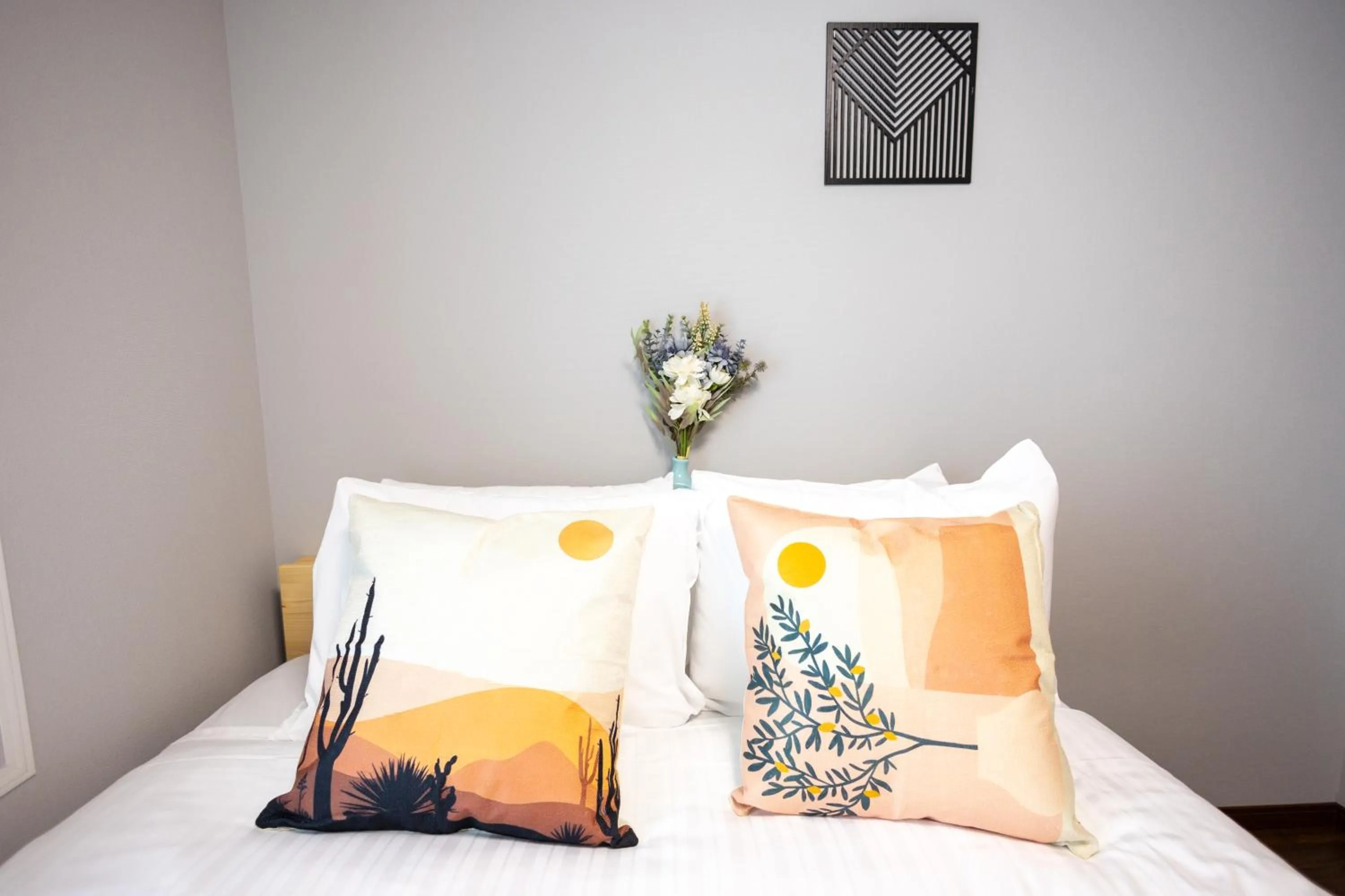 Bed in nestay apartment osaka ebisu