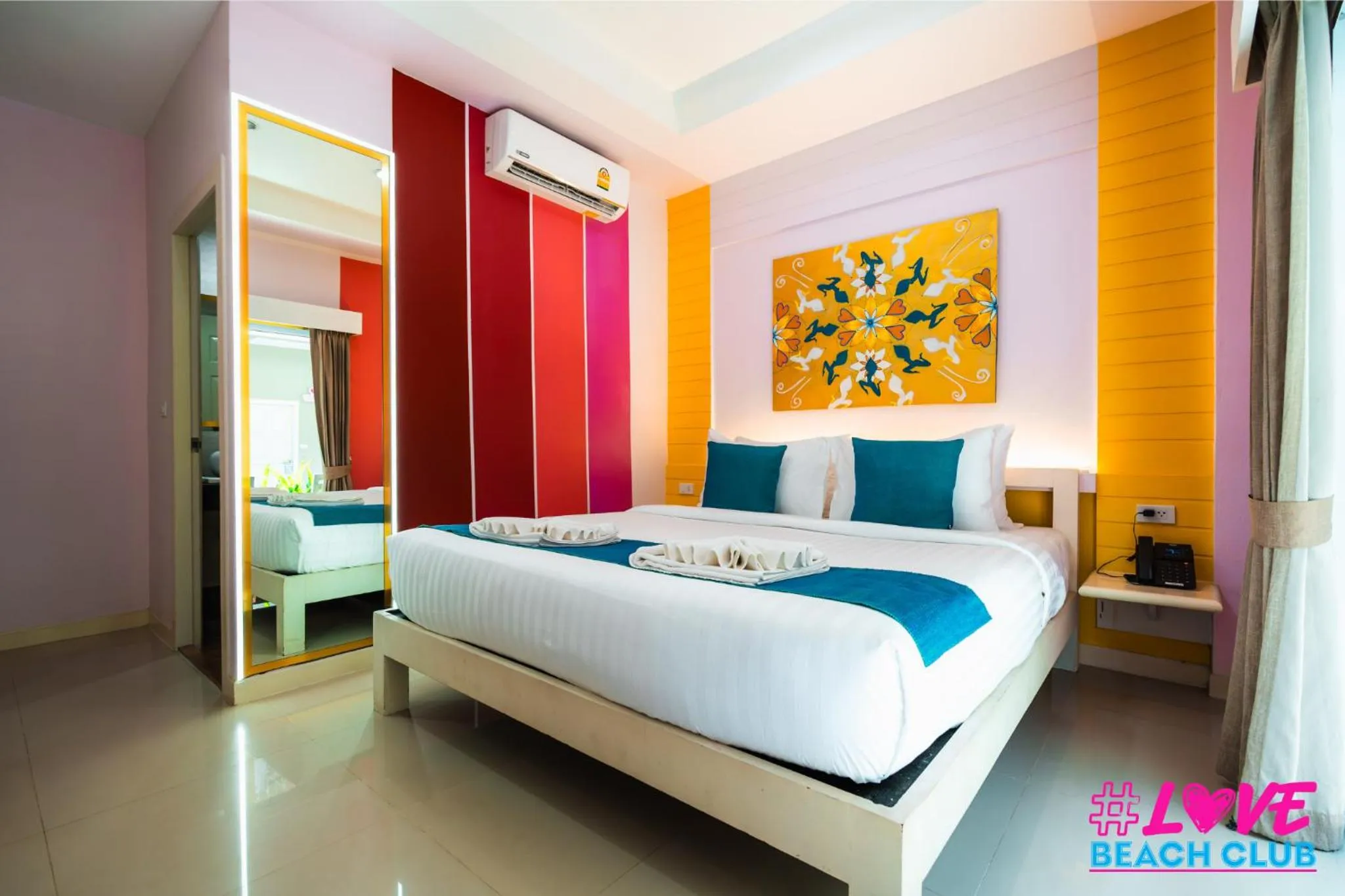 Bedroom, Bed in LOVE beach club Koh Samui