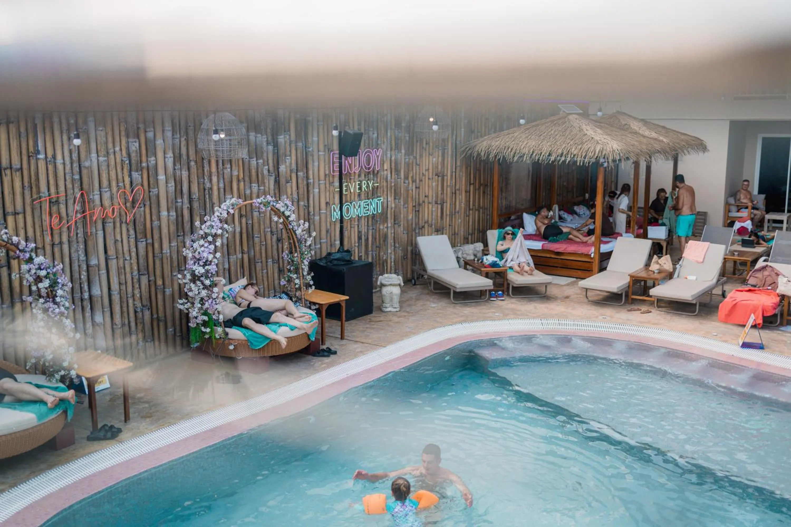 Swimming pool in LOVE beach club Koh Samui