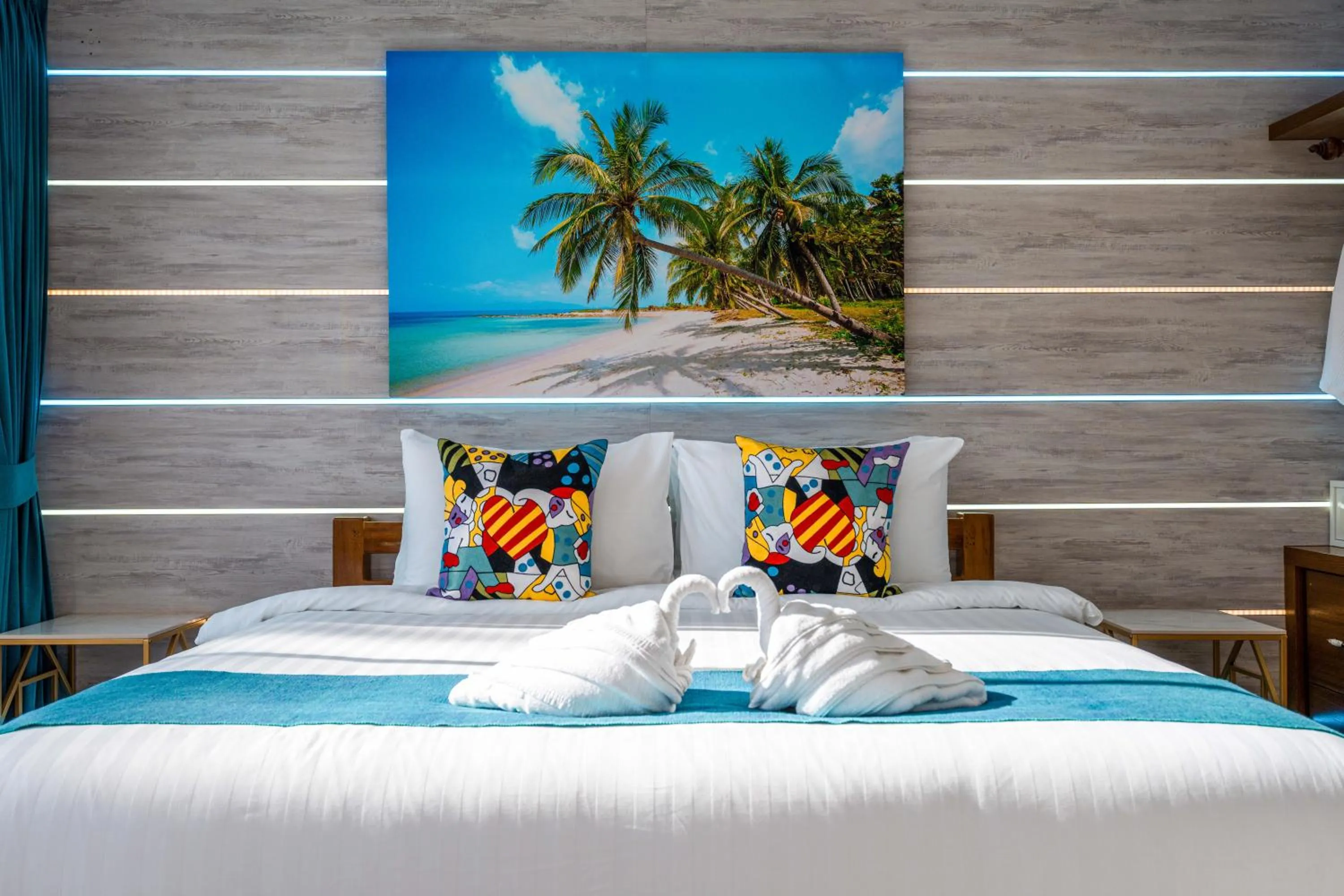 Bed in LOVE beach club Koh Samui