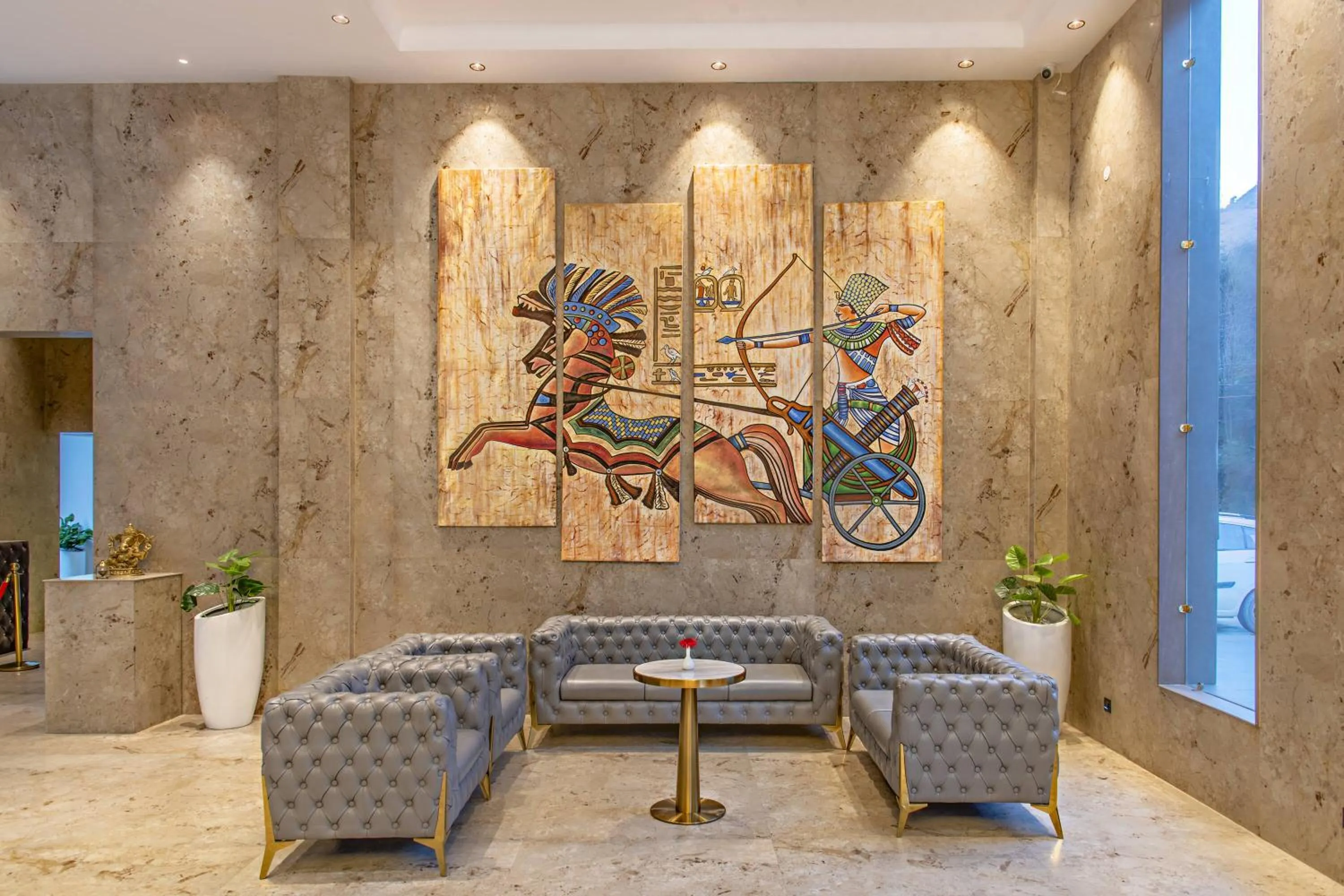 Lobby or reception in Echor Palm Bliss Riverside Resort & Spa Kasol