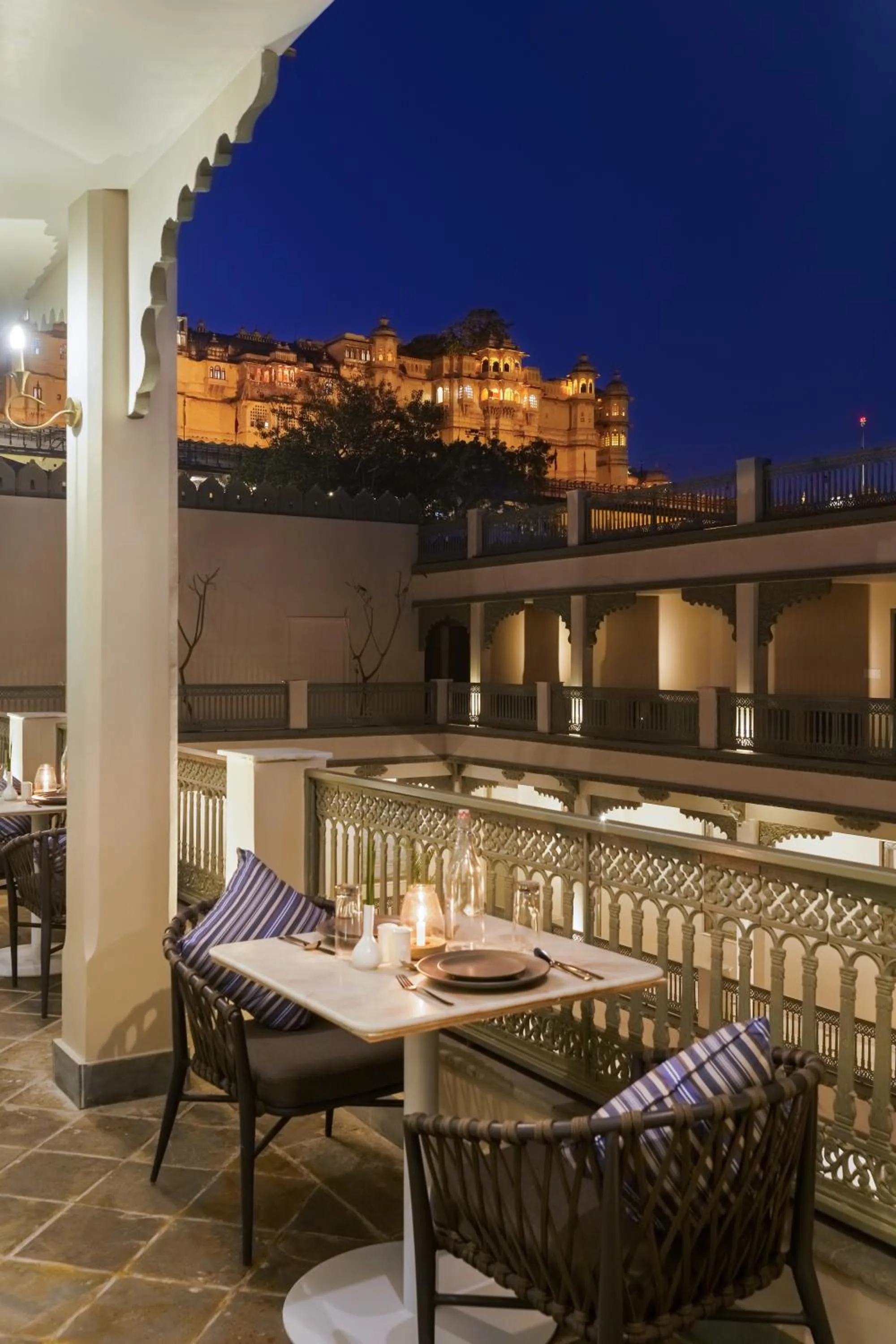 View (from property/room) in Manuscript - Jhilwara Haveli