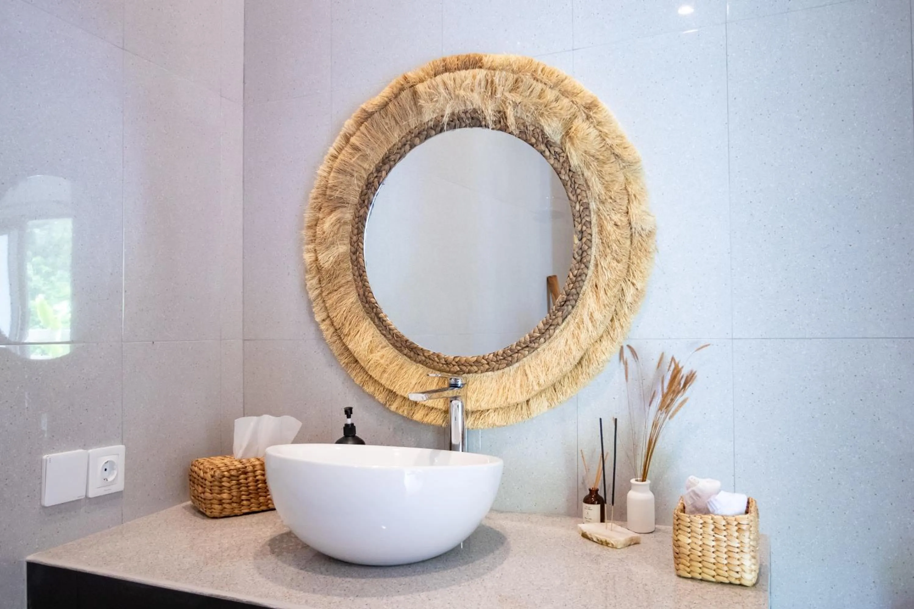 Bathroom in Umalas Jungle Villa- Amazing View Huge Pool Stay in Canggu