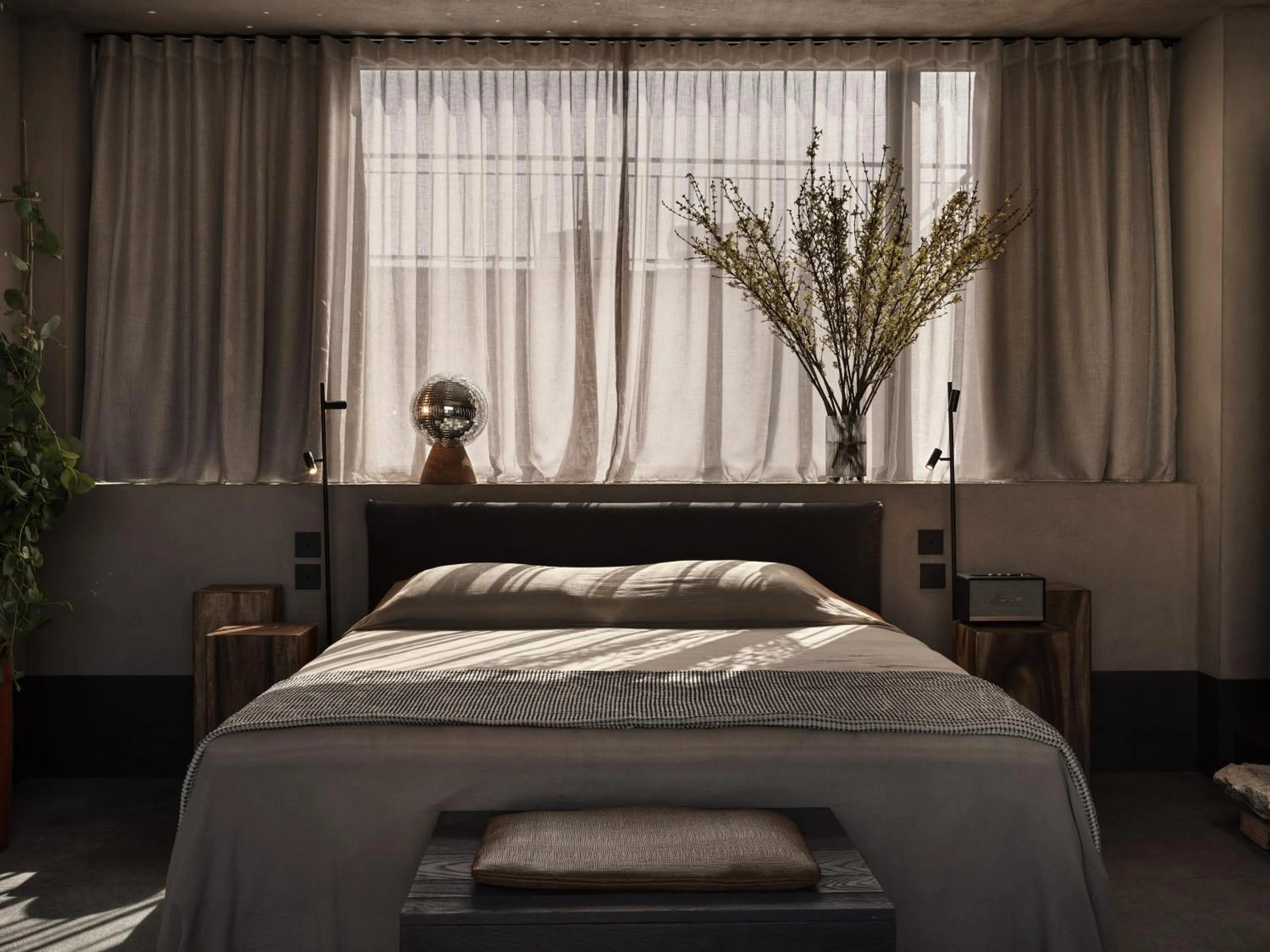 Bed in Monastik Living in Athina