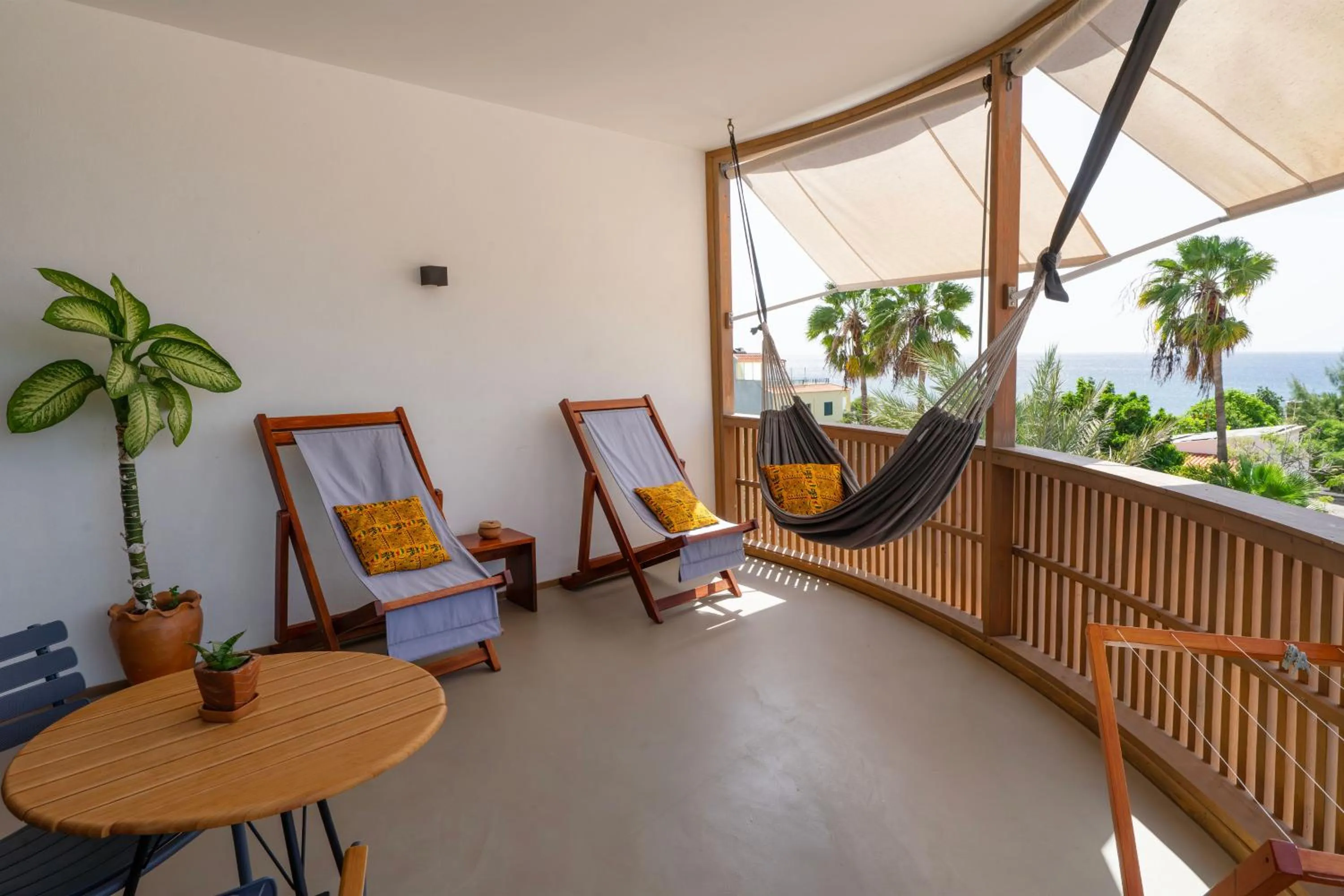 Balcony/Terrace in King Fisher Village Eco-Boutique Hotel