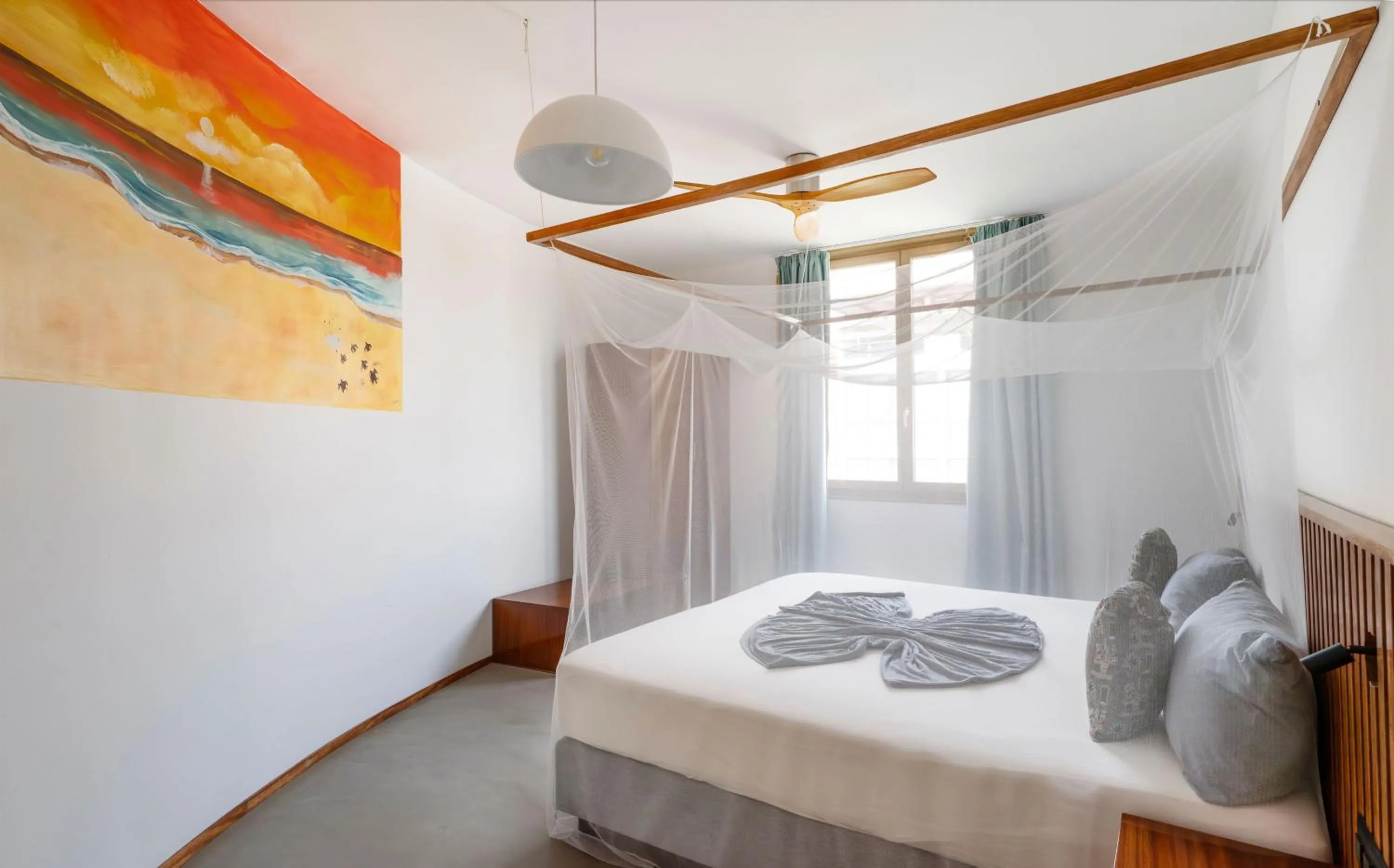 Bed in King Fisher Village Eco-Boutique Hotel