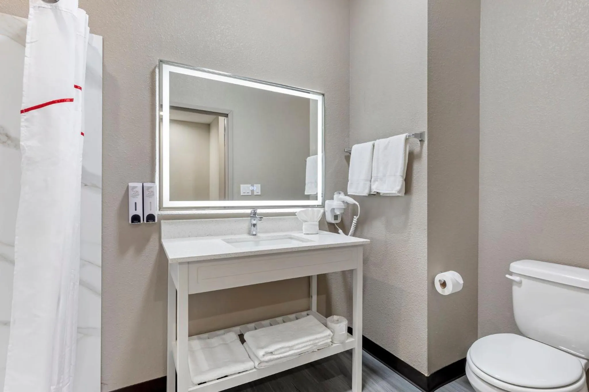 Bathroom in Red Roof Inn Hutchins