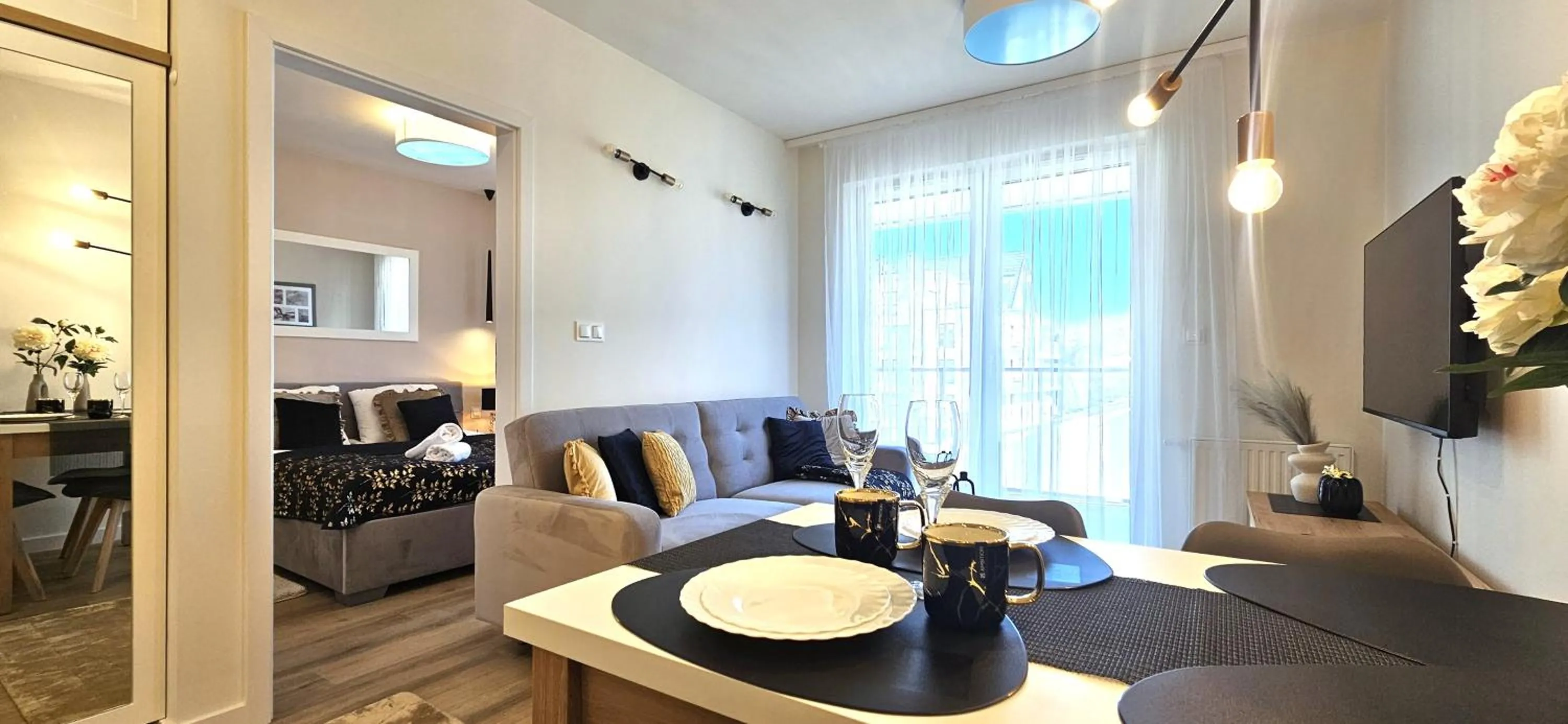 Living room in VIP Apartamenty Zakopianskie