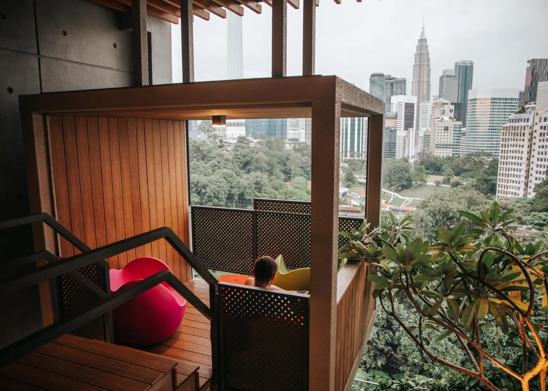 Balcony/Terrace in Ceylonz Suite Kuala Lumpur Bukit Bintang
