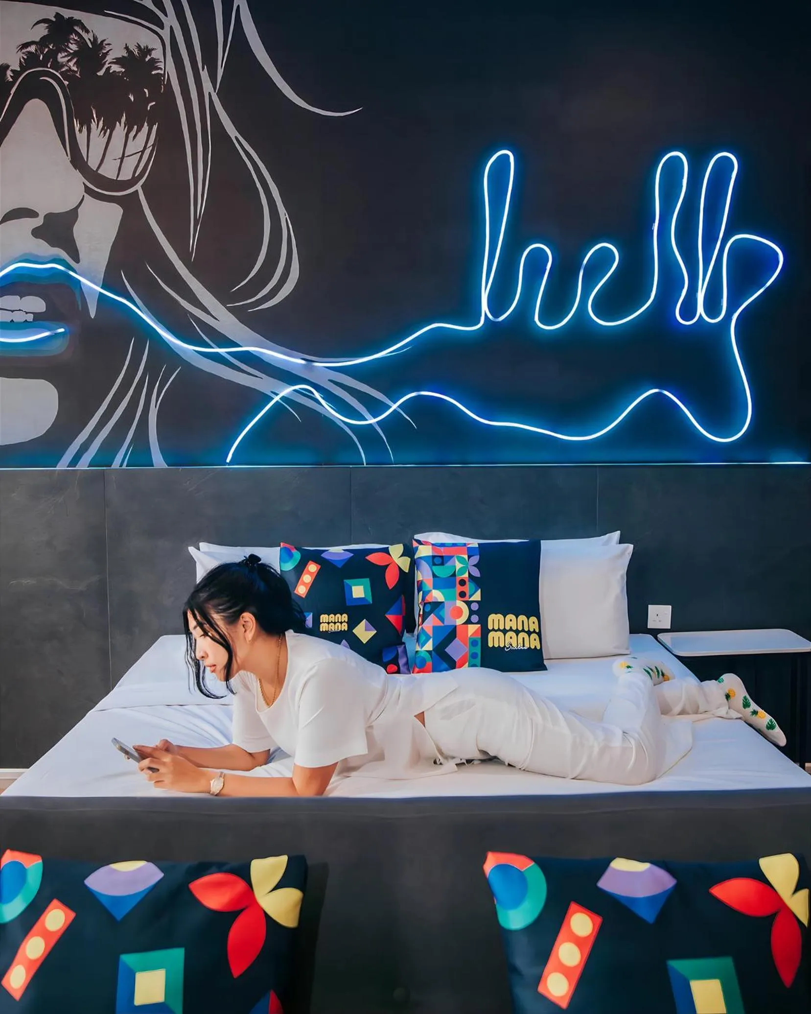 Bed in Ceylonz Suite Kuala Lumpur Bukit Bintang