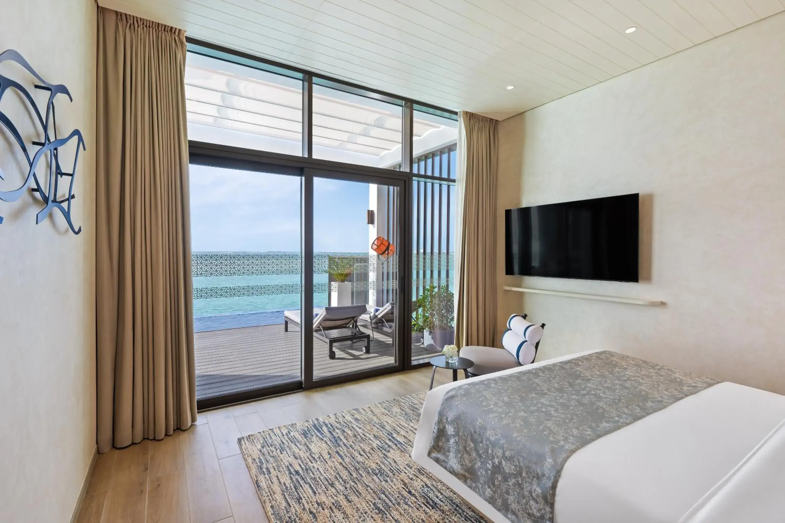 Bed in Bab Al Nojoum Hudayriyat Villas Bed in Bab Al Nojoum Hudayriyat Villas