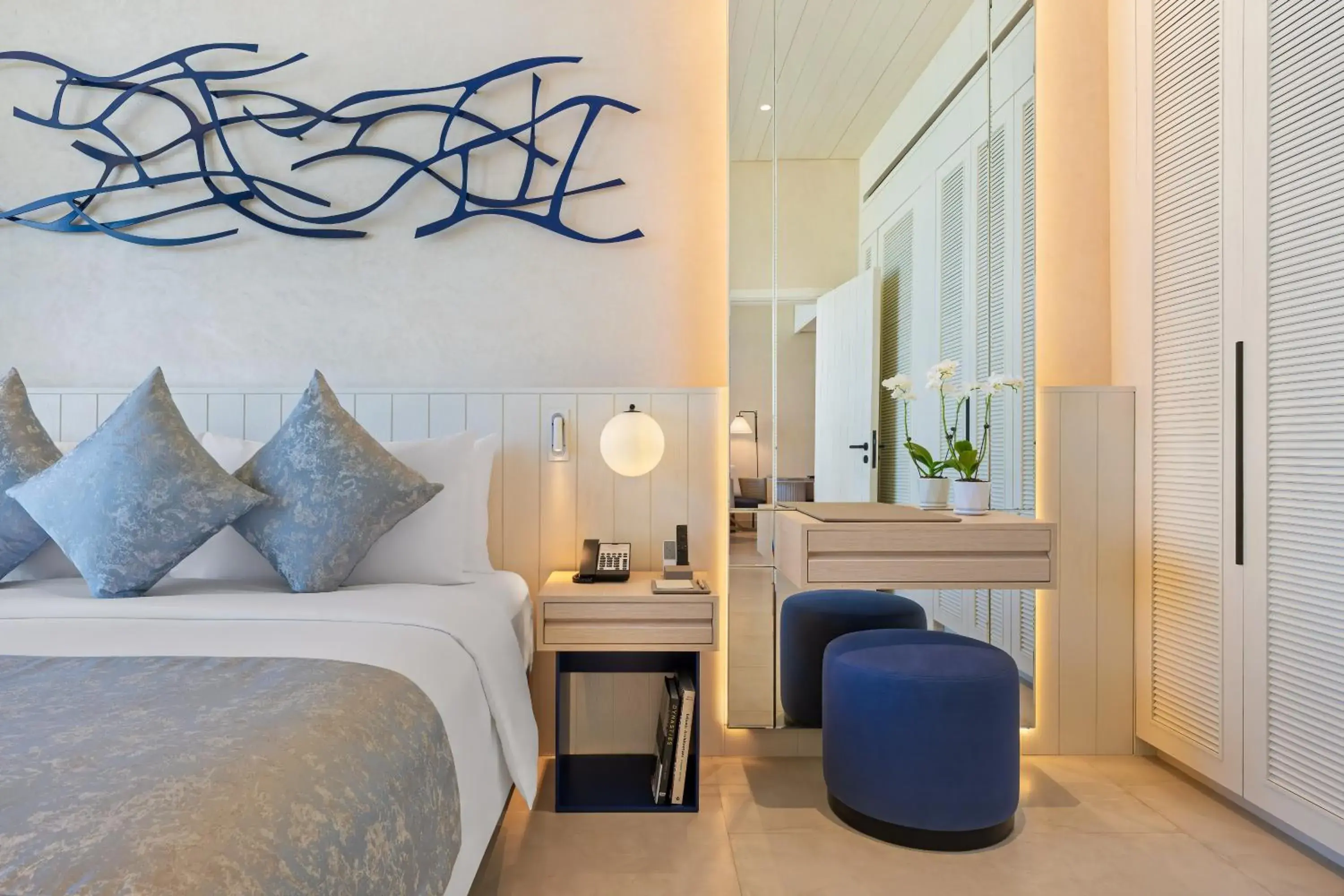 Bed in Bab Al Nojoum Hudayriyat Villas Bed in Bab Al Nojoum Hudayriyat Villas