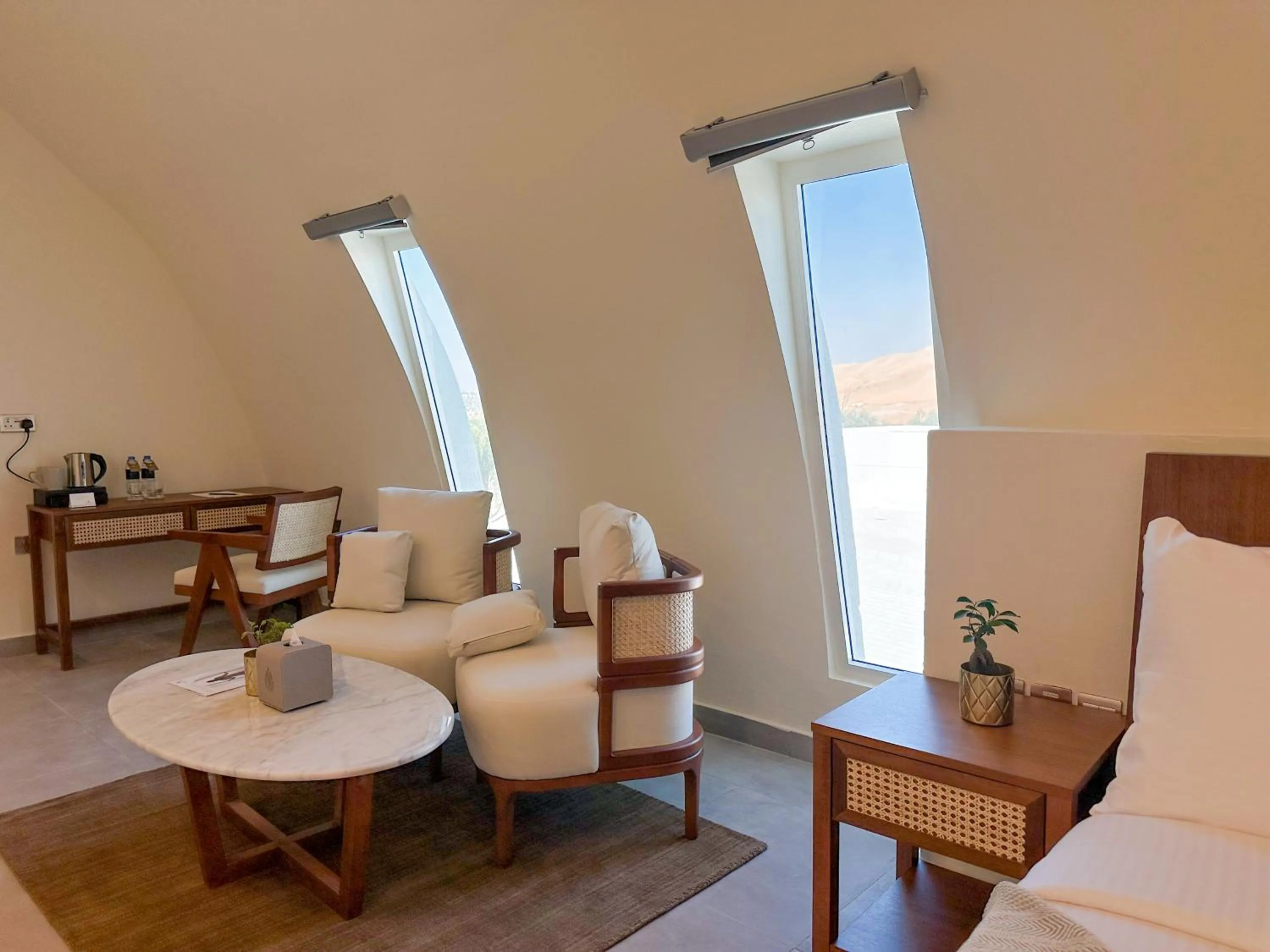 Seating area in Western Hotel Liwa