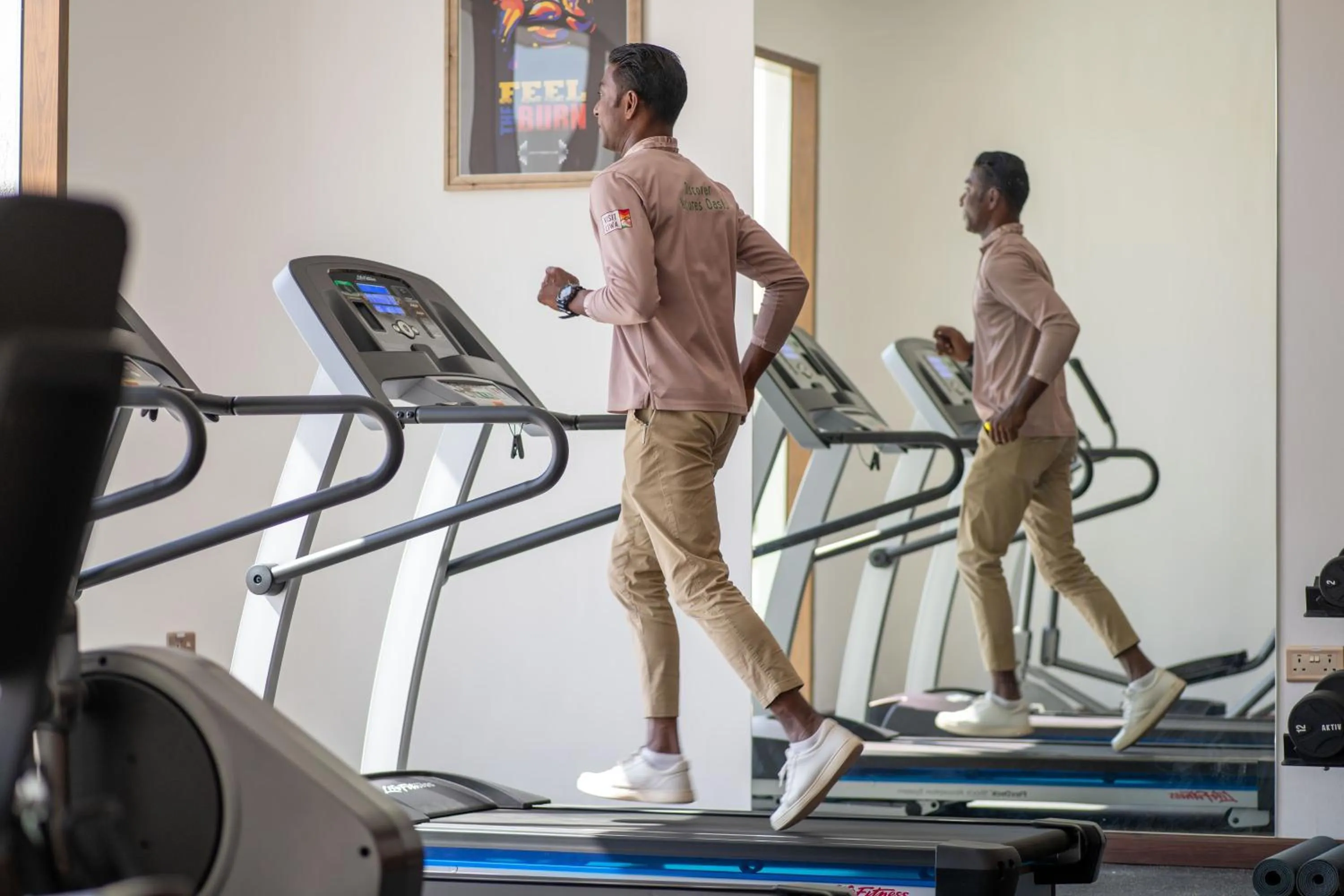 Fitness centre/facilities in Western Hotel Liwa