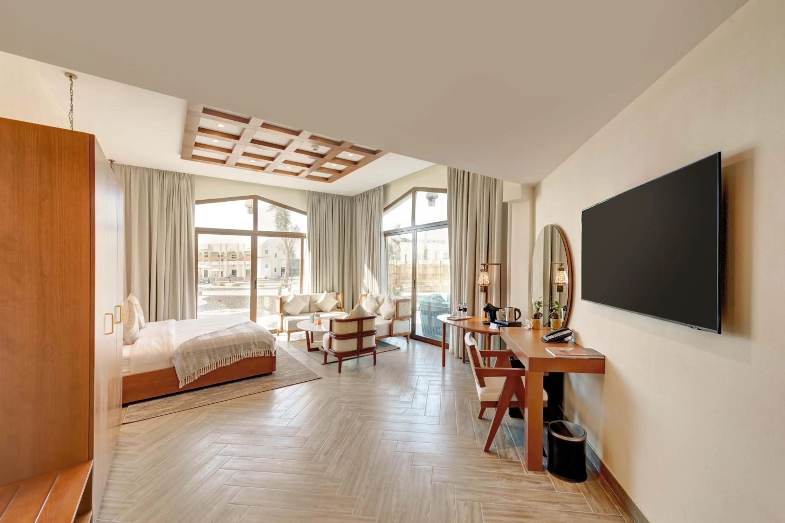 Bedroom, Bed in Western Hotel Liwa