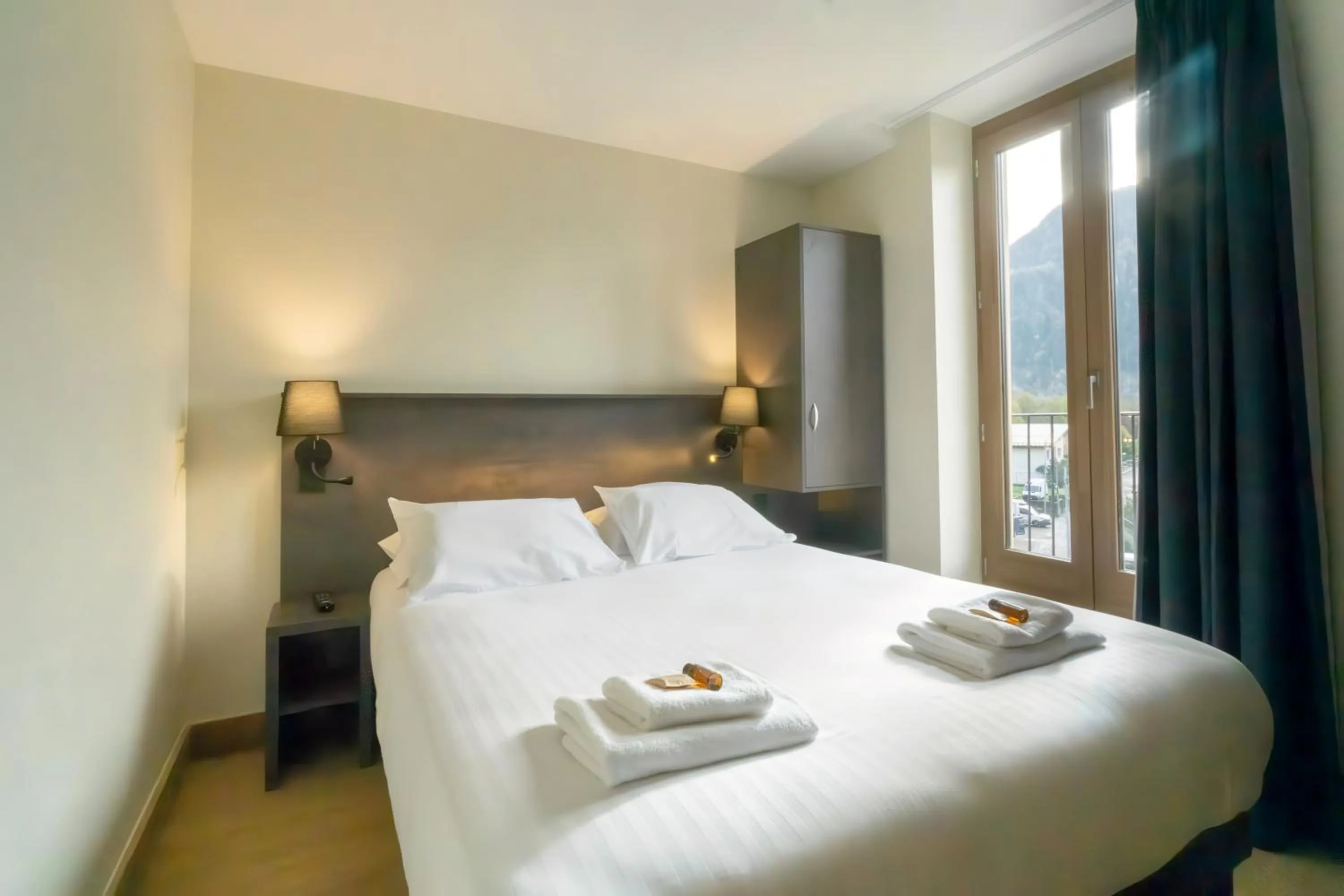 Bed in Hostellerie du Petit Saint Bernard