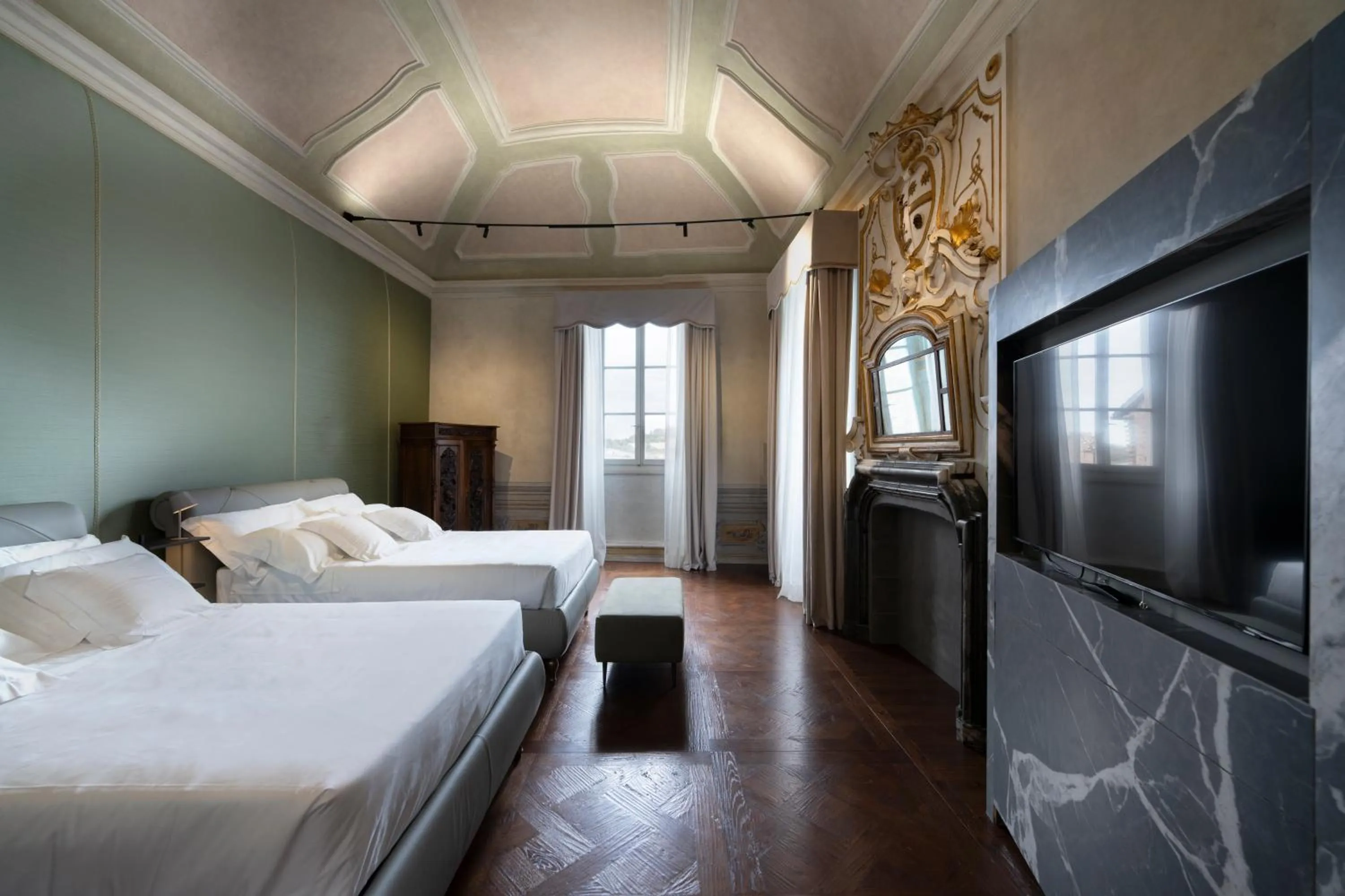 Natural landscape, Bed in Palazzo Giusti Suites and Spa