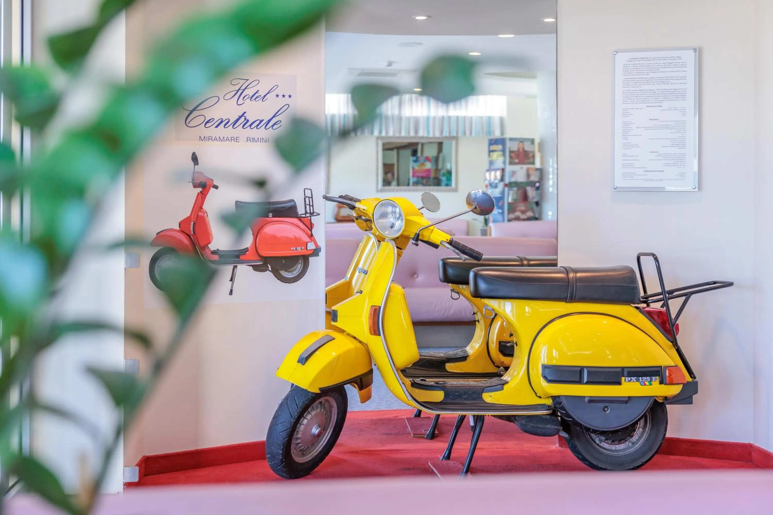 Decorative detail in Hotel Centrale Miramare